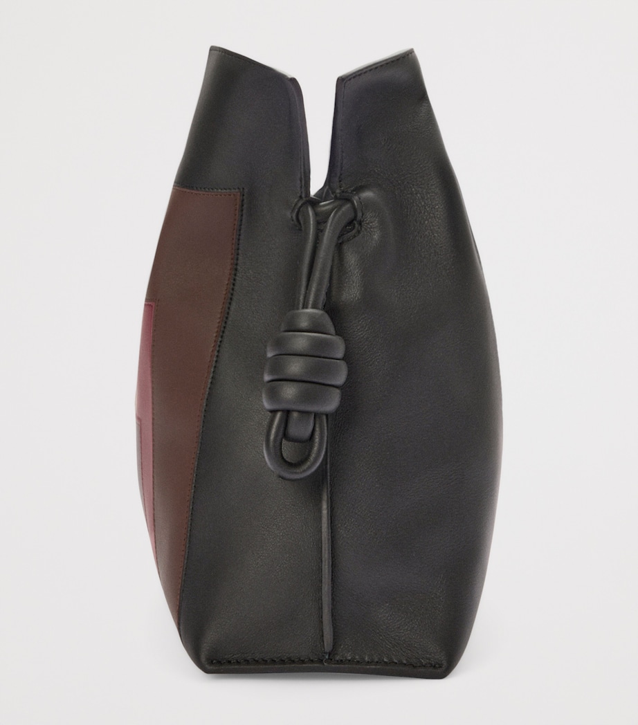 x Albers Medium Leather Flamenco Purse BLACK/BURGUNDY Image 3