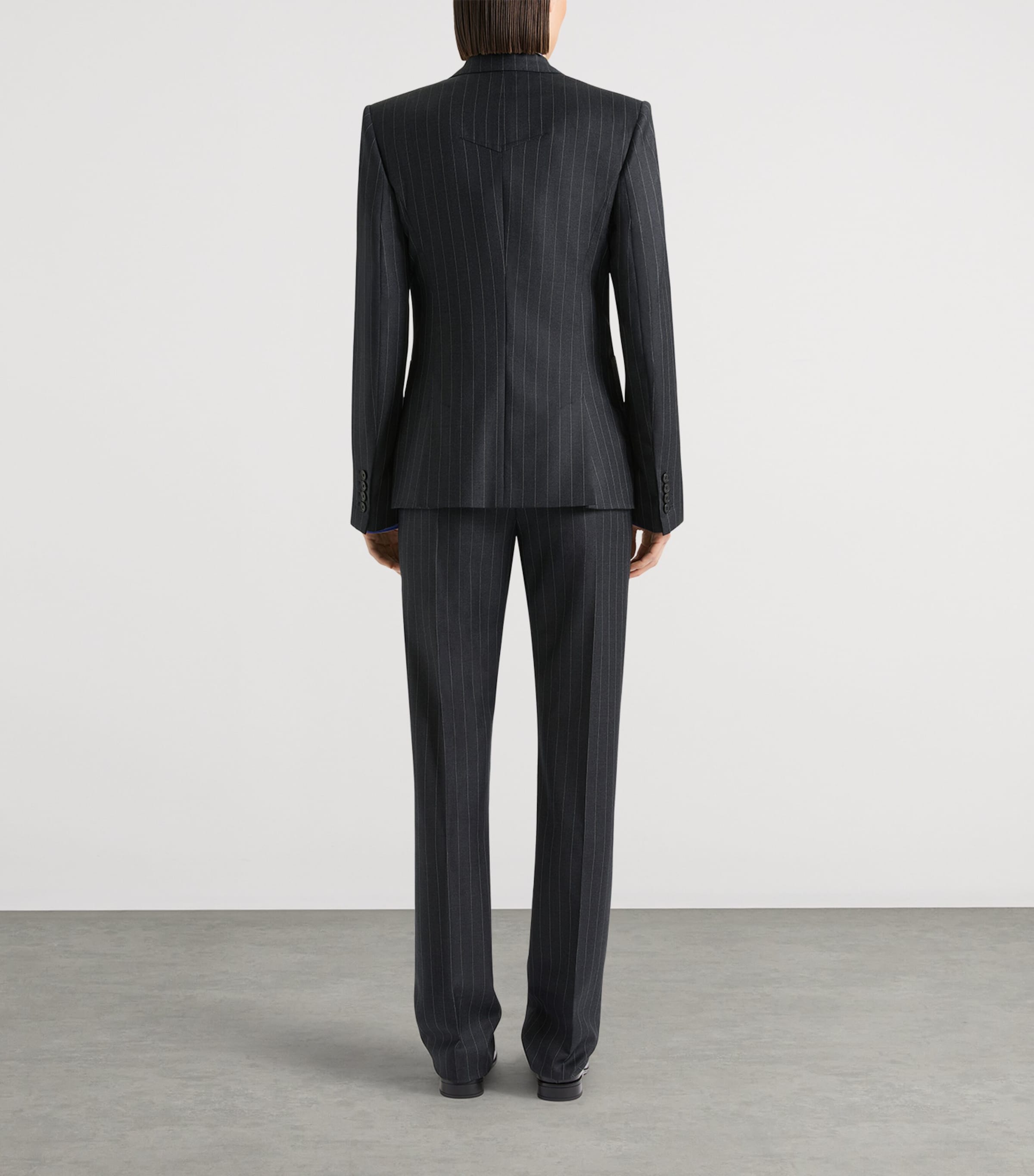 Givenchy Womens Wool Pinstripe Single-Breasted Blazer Image 3