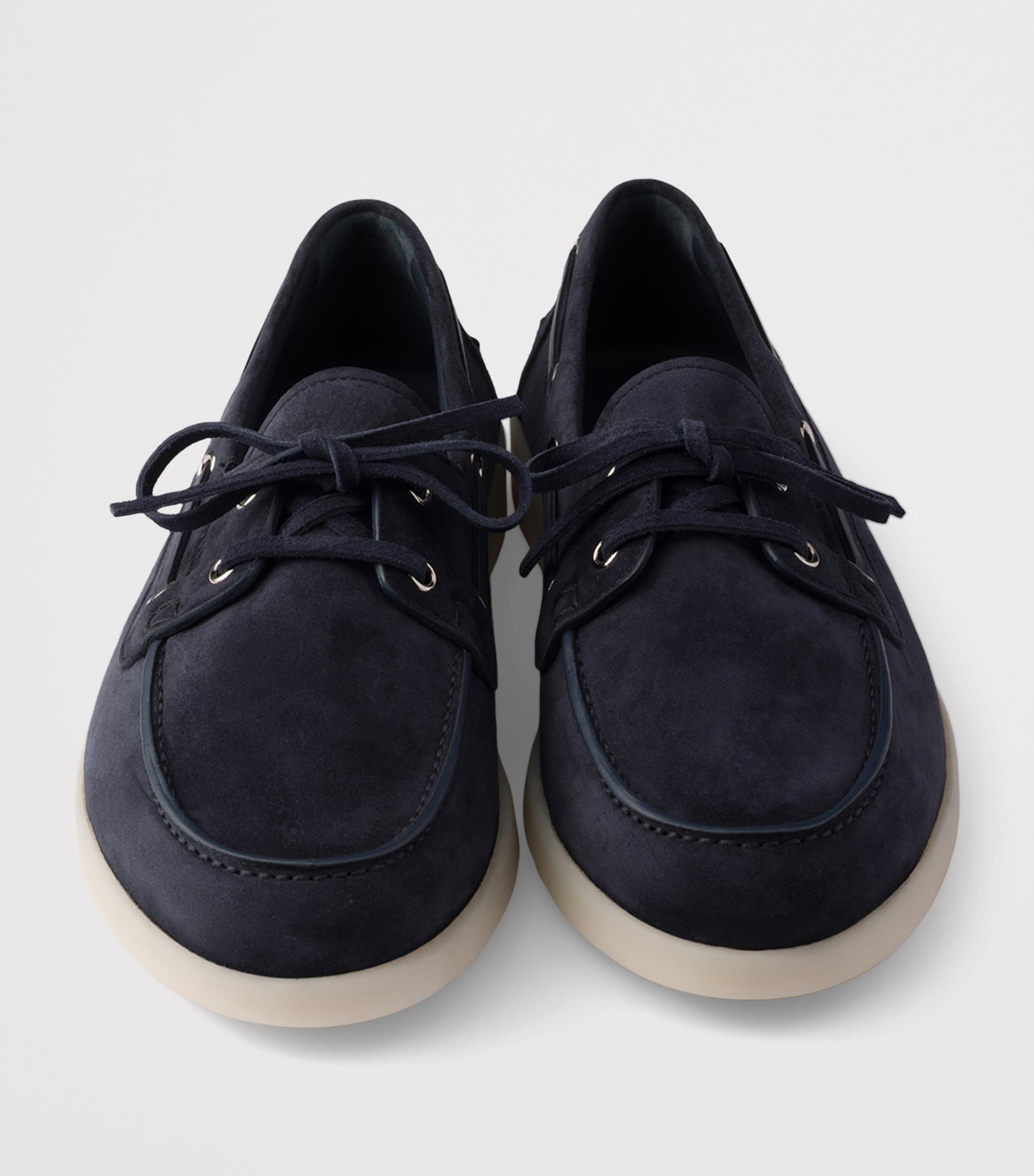 Prada Suede Boat Shoes Image 7