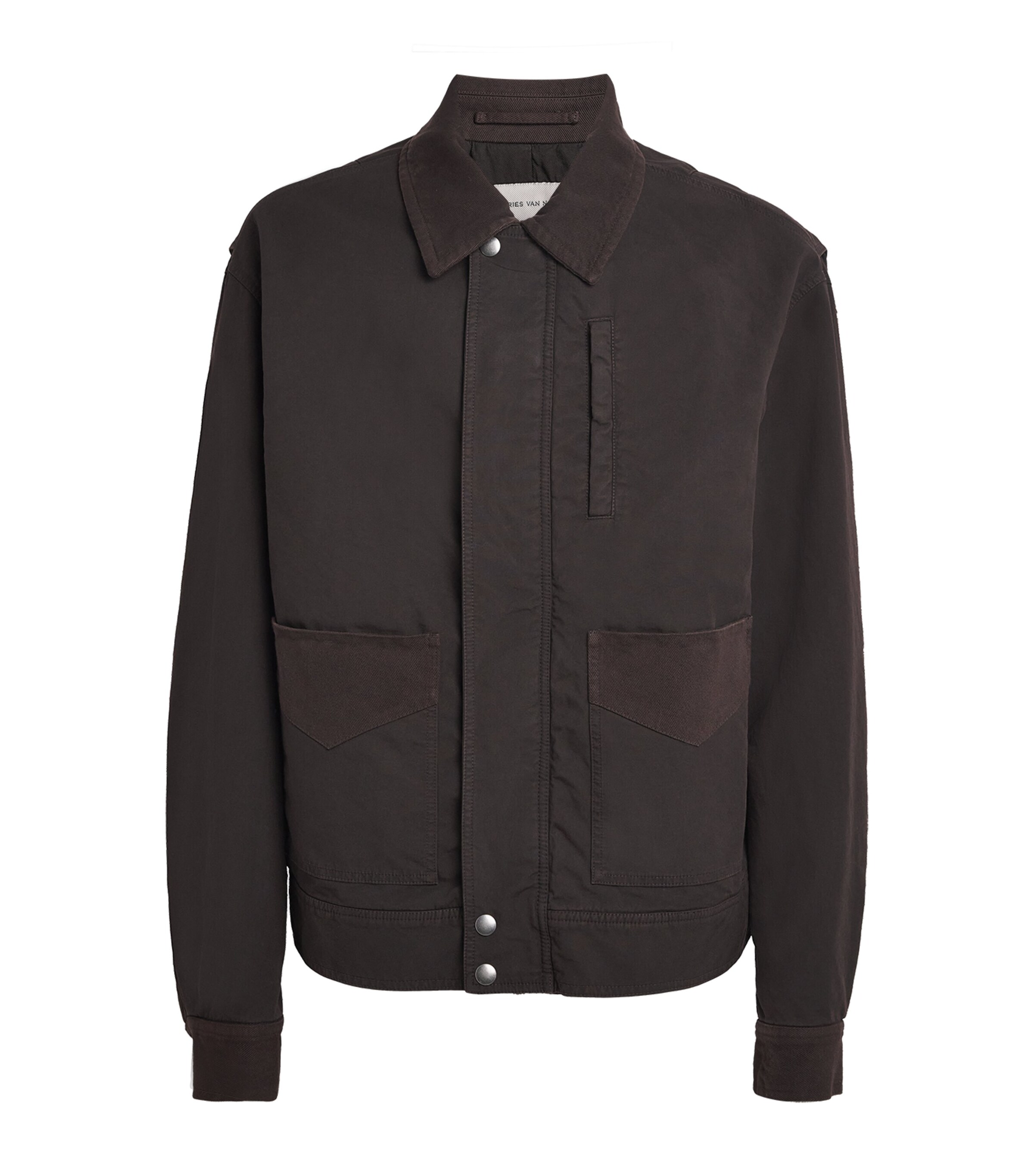 Cotton Overdyed Field Jacket BROWN Image 1