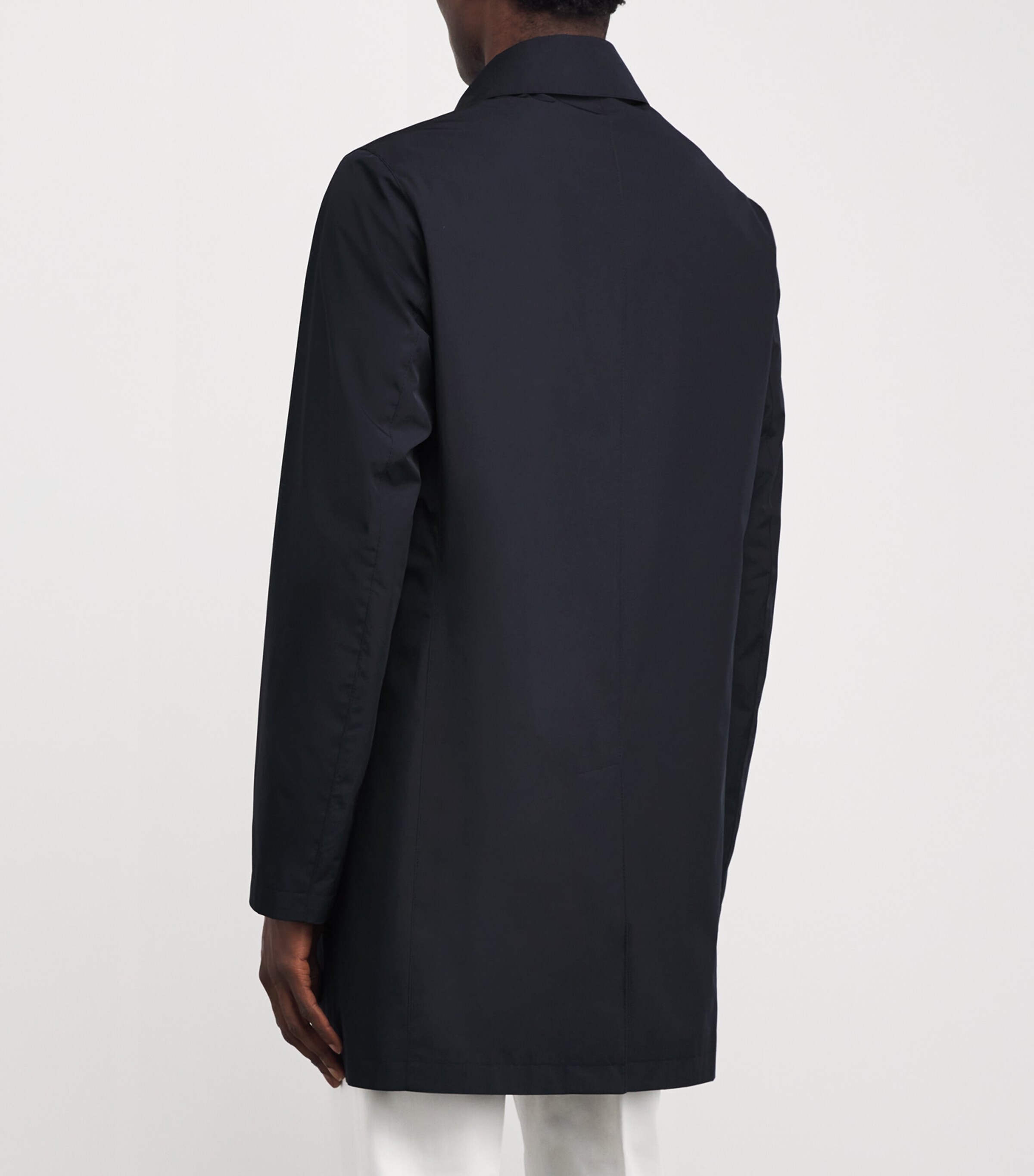 Water-Repellent Overcoat 01 BLU NAVY Image 4