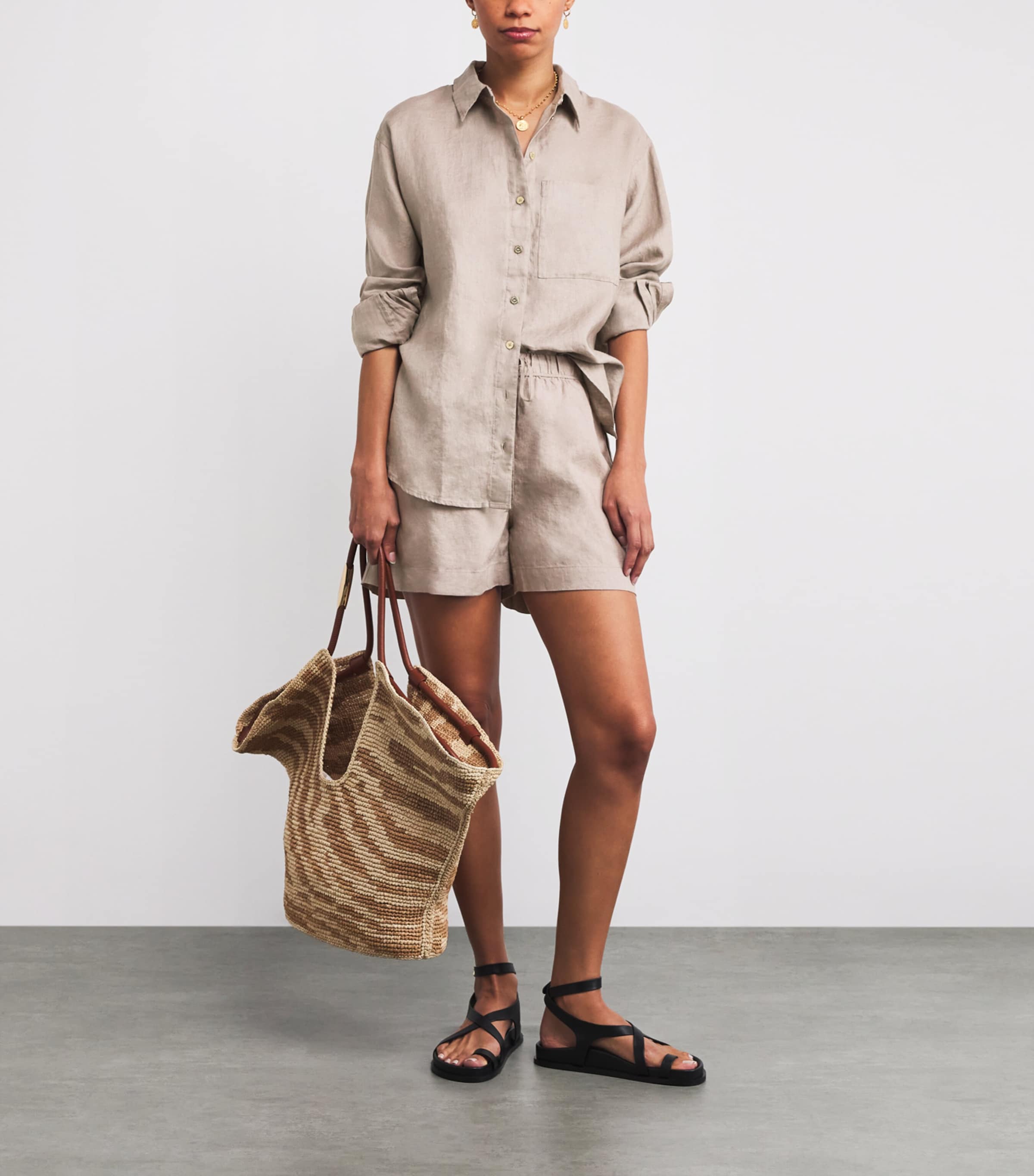 Linen Zakynthos Beach Shirt TAU-TAU/LINEN Image 2