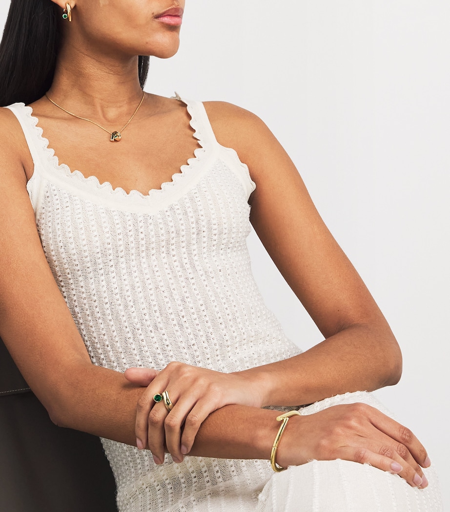 Yellow Gold and Emerald Oera Bangle YELLOW GOLD Image 5