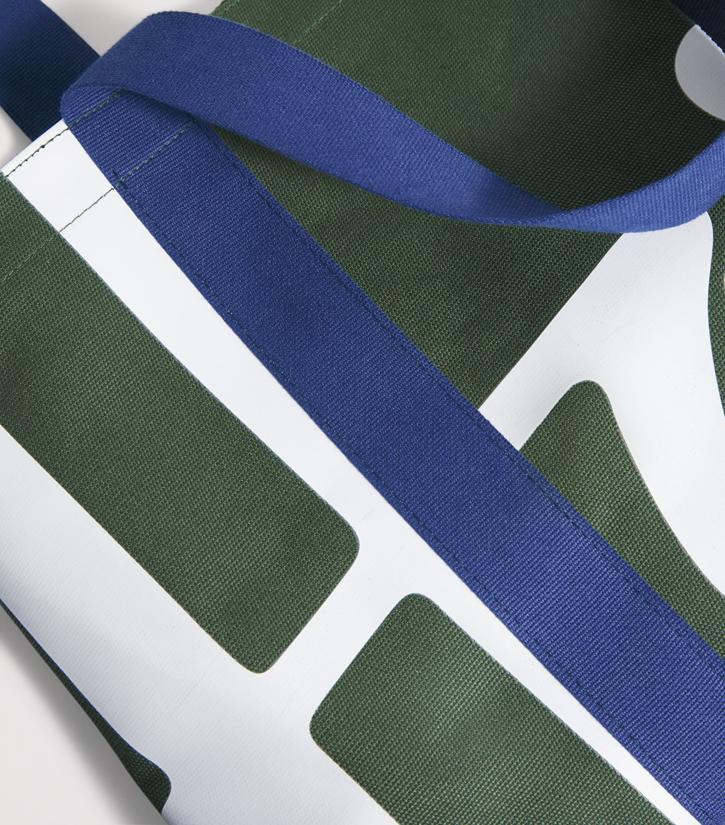 Medium Cotton Logo Tote Bag DARK GREEN Image 4