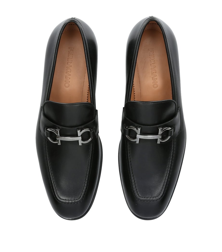Leather Foster Gancho Loafers BLACK Image 4