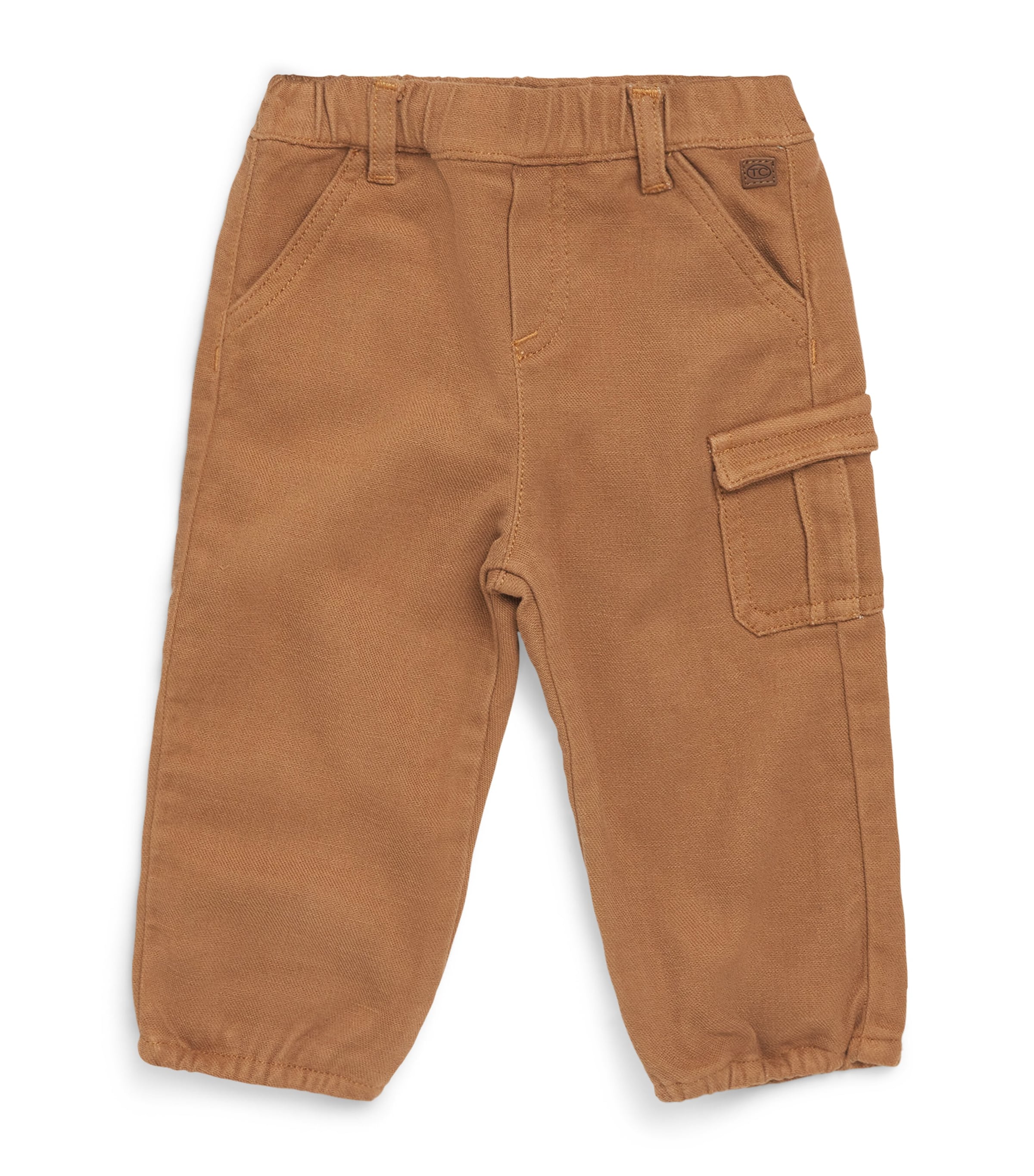 Cotton-Blend Cargo Trousers (3-Months-4 Years) 68ECORCE Image 1