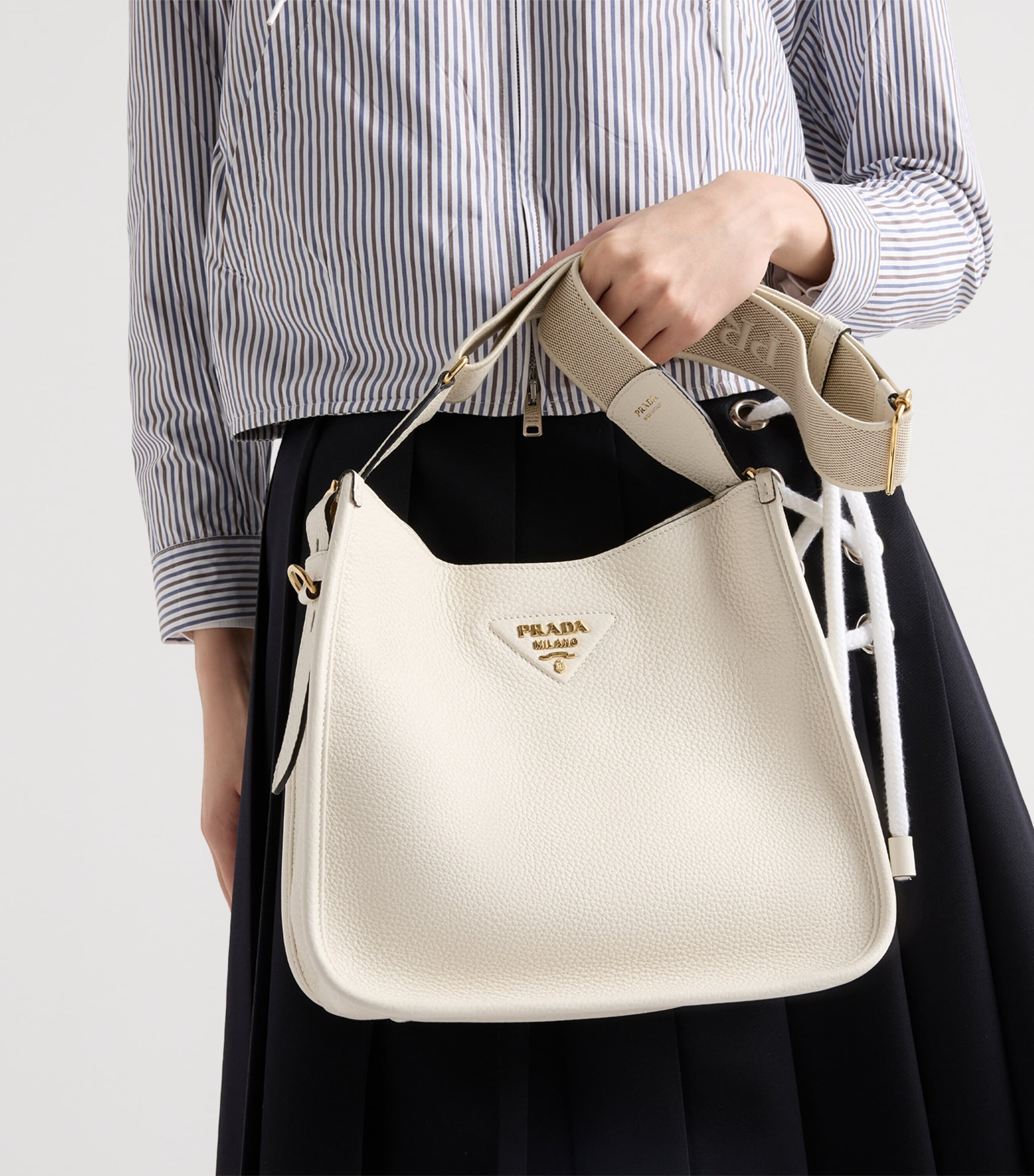 Medium Leather Shoulder Bag F02EU Image 7