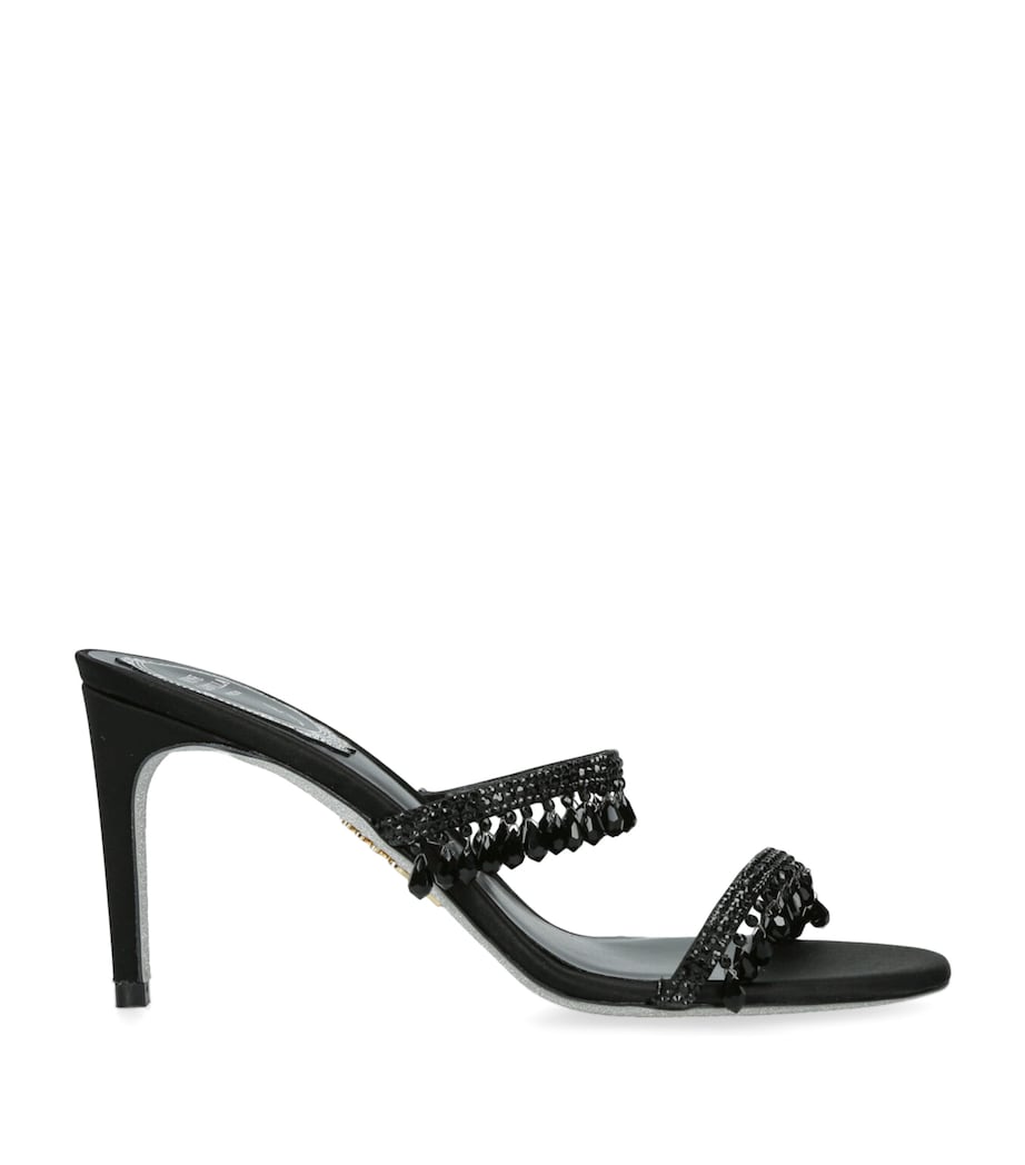 Embellished Chandelier Heeled Mules 80 BLACK Image 1