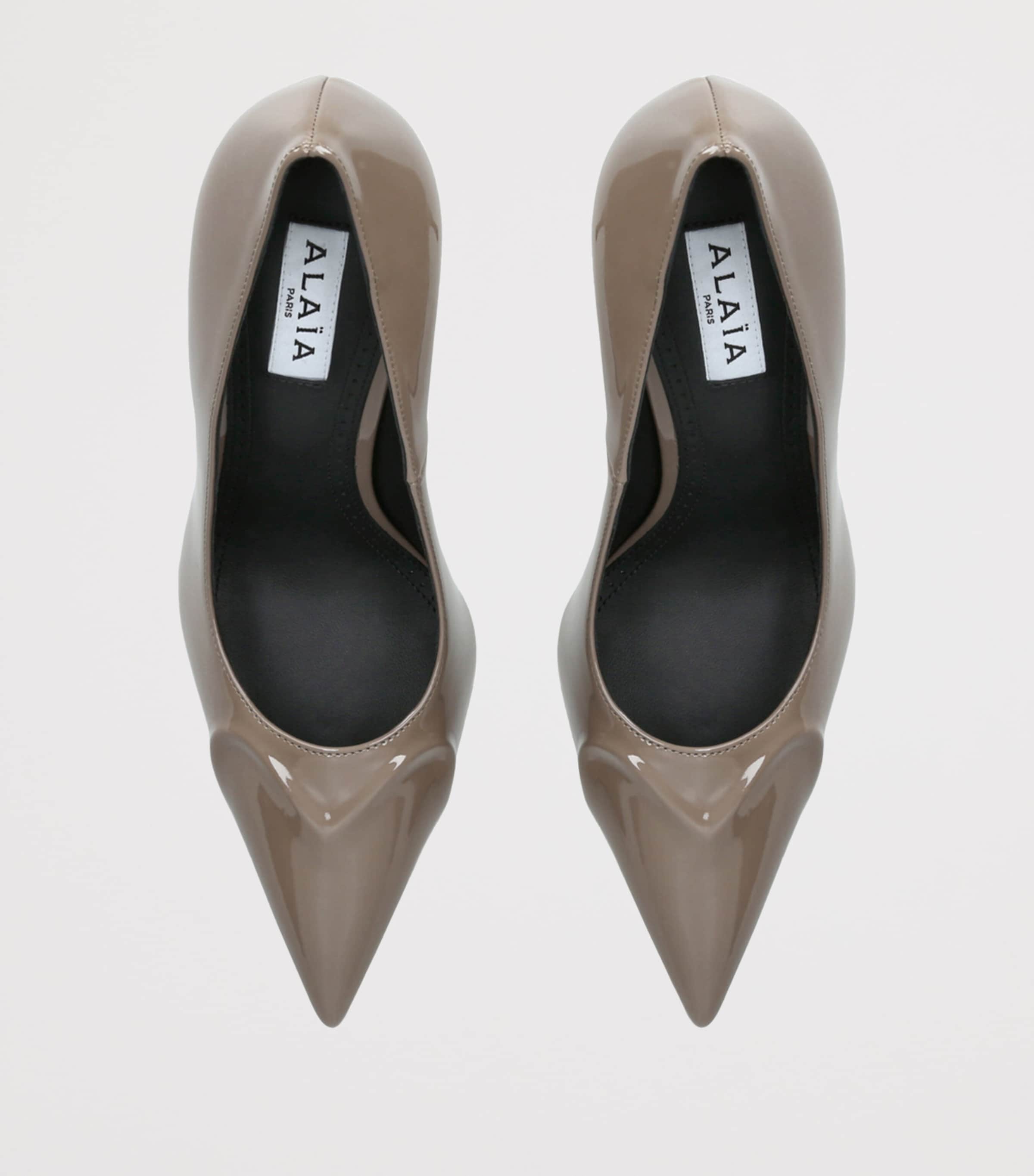 Patent Leather Pumps 90 TAUPE Image 3