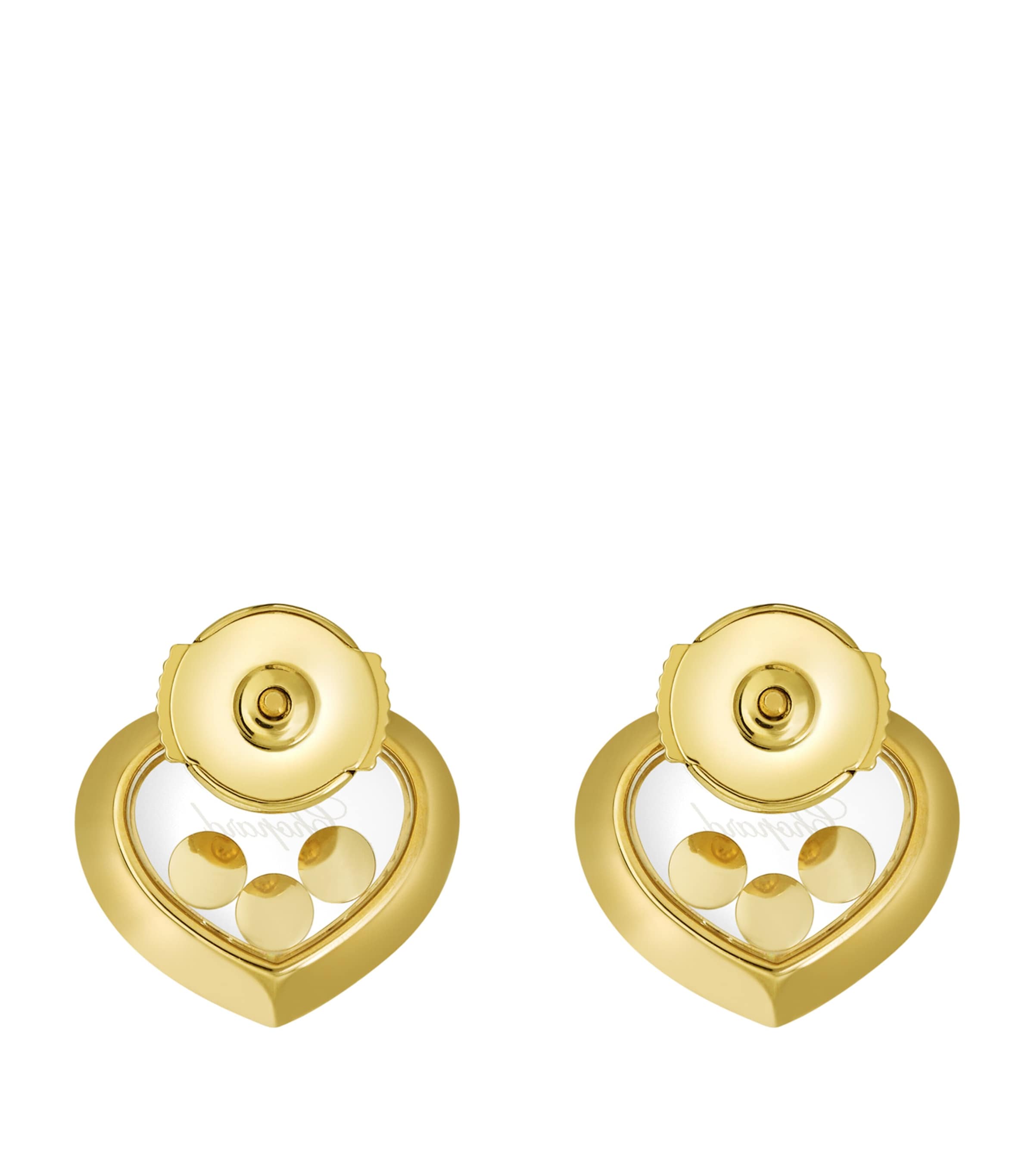 Yellow Gold and Diamond Happy Diamonds Icons Earrings 18K YELLOW GOLD Image 2