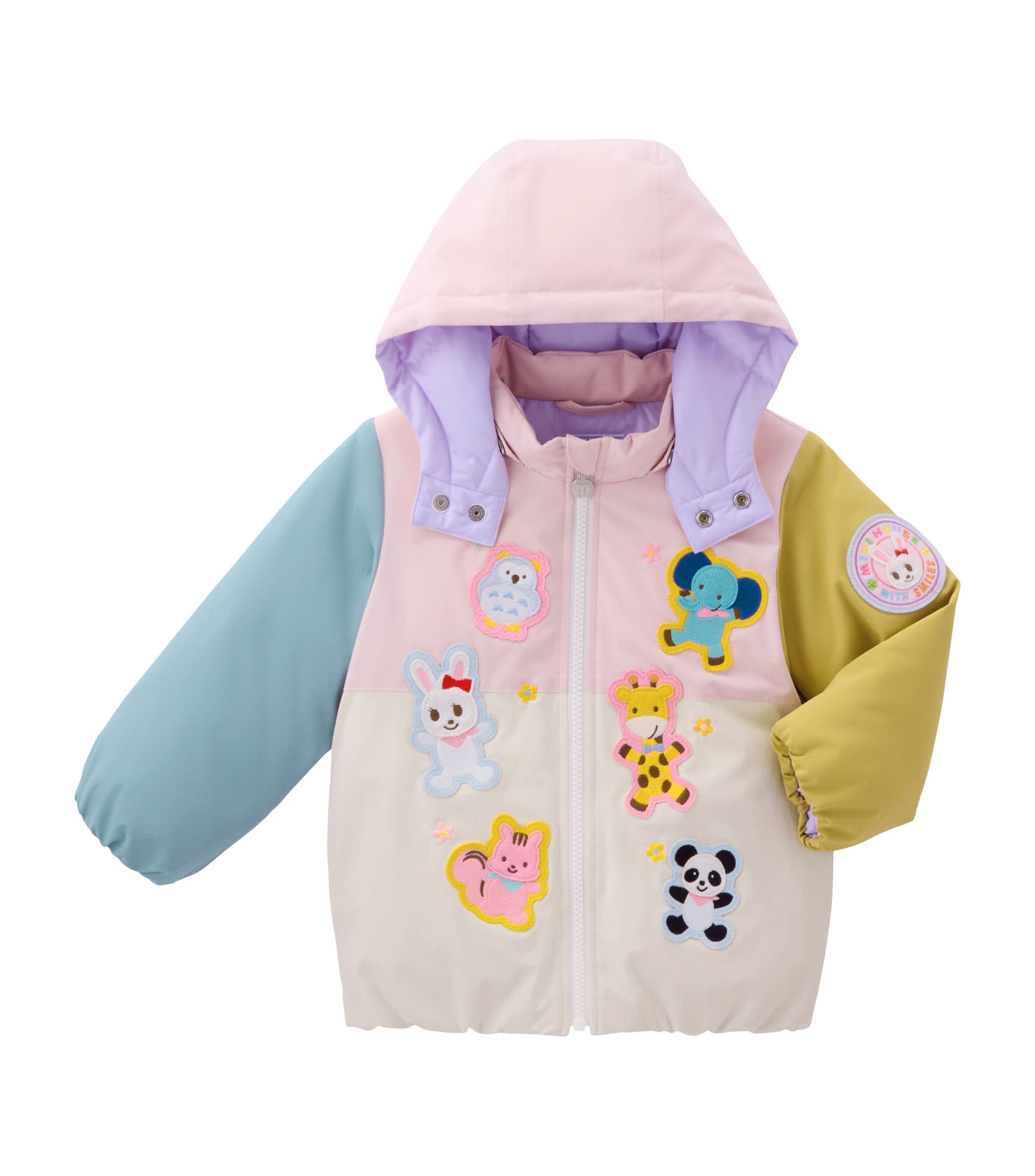 Miki House Down Animal Appliqué Jacket In Multi