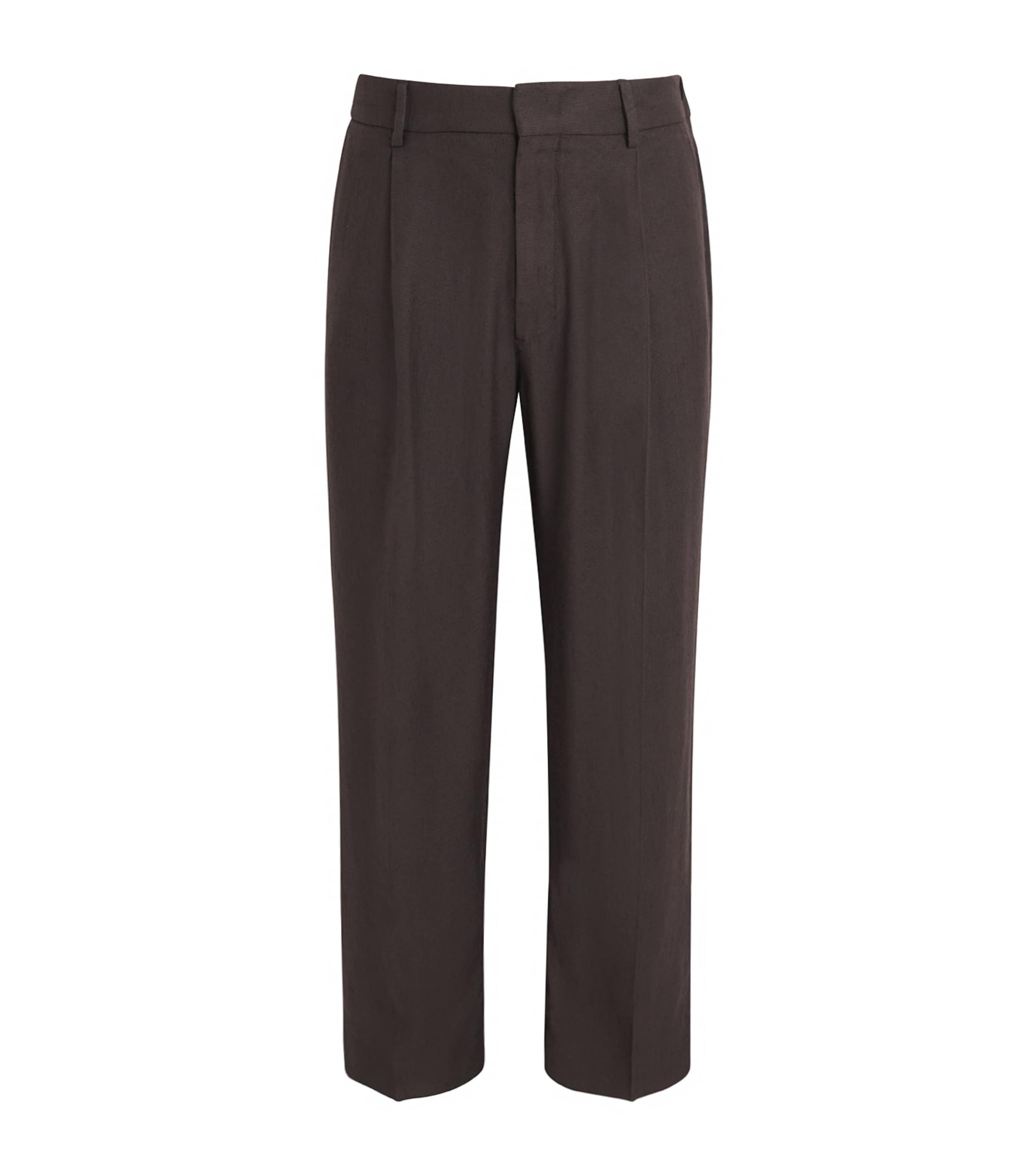 NN07 Kay Wide-Leg Trousers Deep Truffle