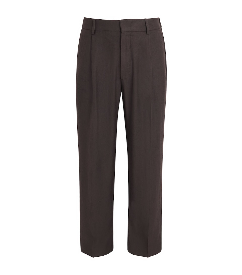 NN07 Kay Wide-Leg Trousers Deep Truffle