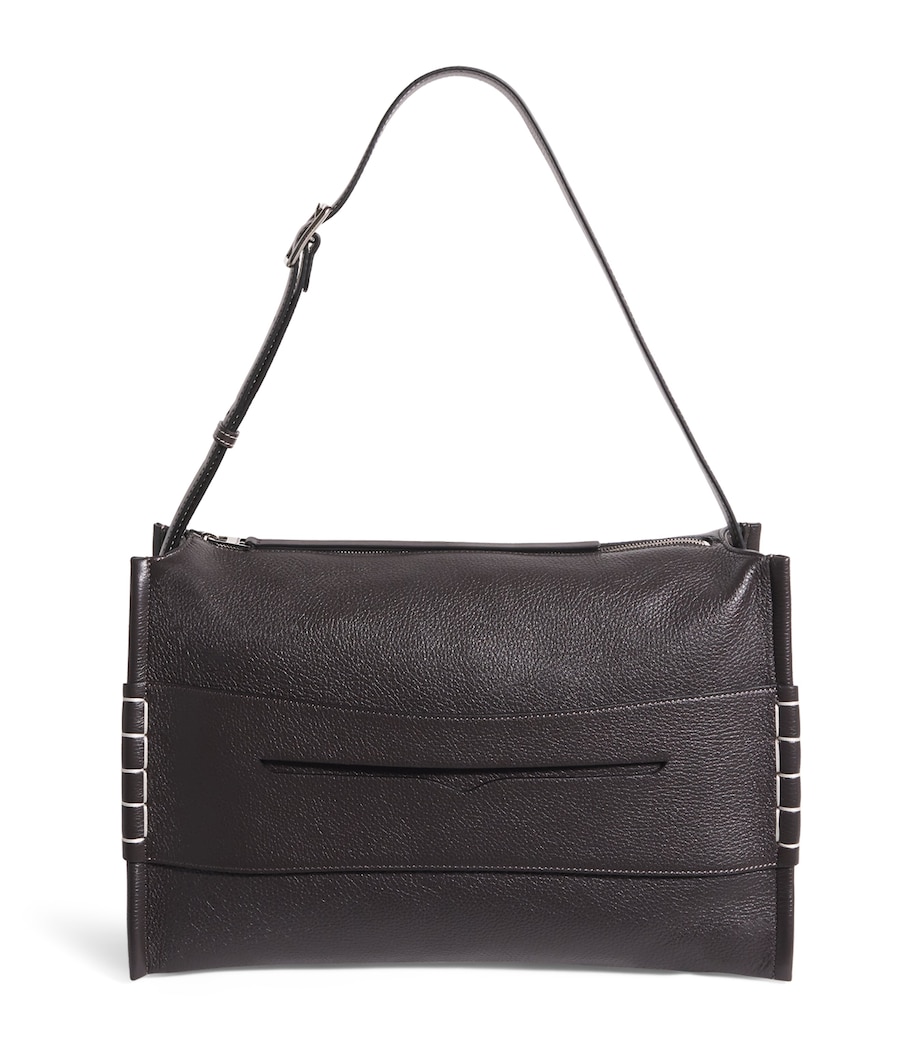 Leather Loafer Messenger Bag CHOCOLATE BROWN Image 1