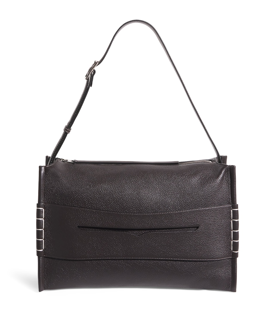 Leather Loafer Messenger Bag