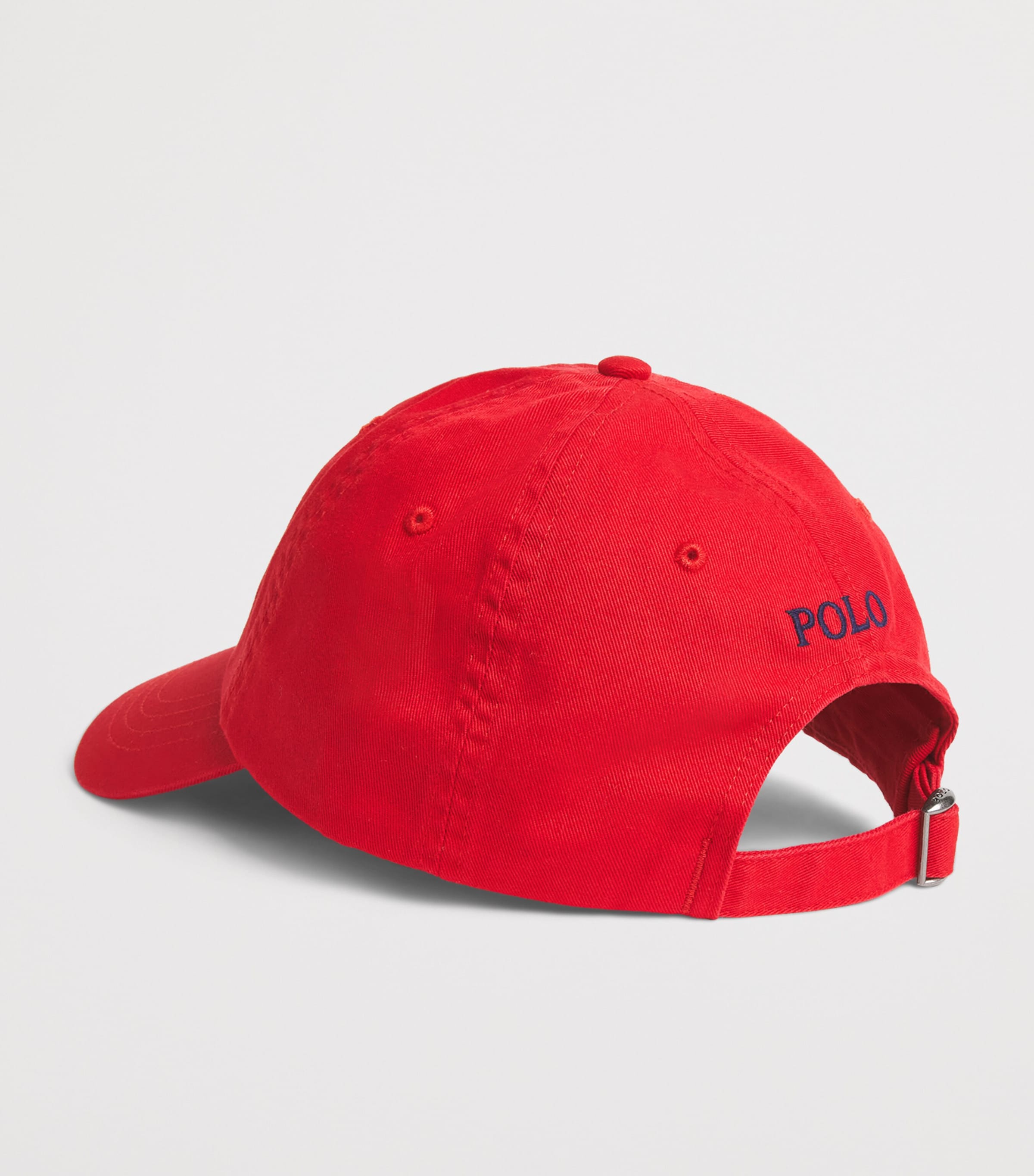 Polo Ralph Lauren Cotton Logo Baseball Cap Red/blue Image 2