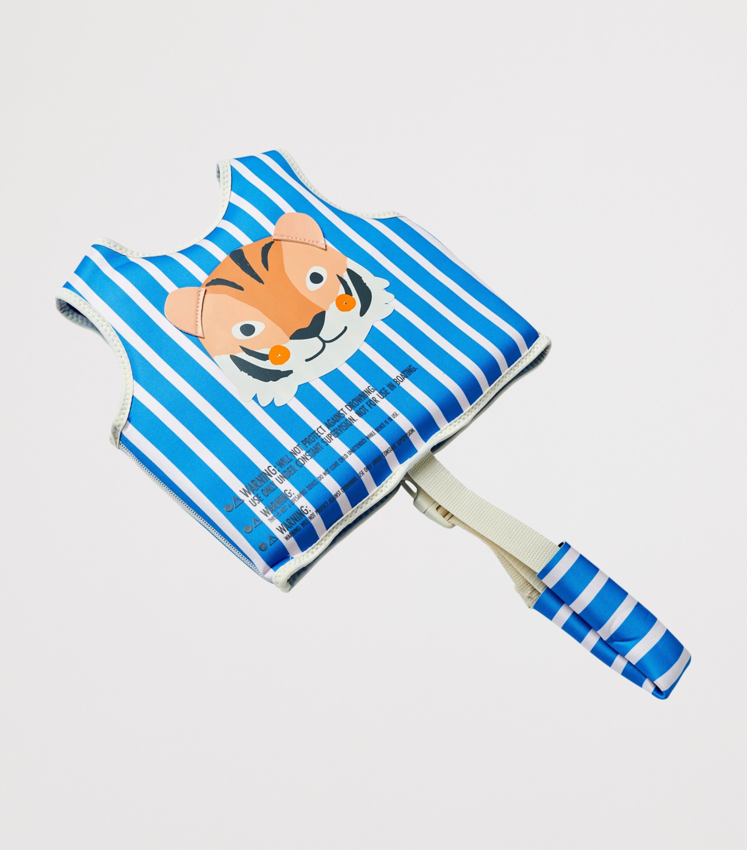 Sunnylife Kids Tino the Tiger Swim Vest (12-24 Months) Blue Image 6