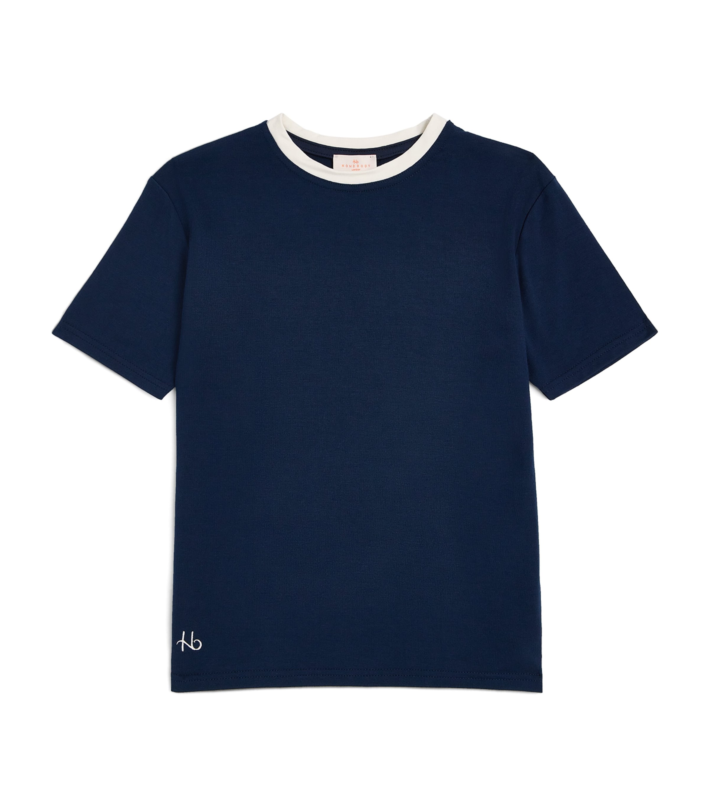 Homebody Kids Contrast-Trim T-Shirt (4-16 Years) Navy Clunch Image 1