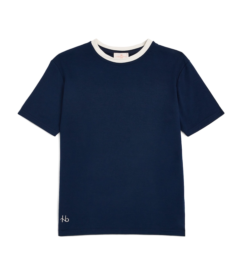 Contrast-Trim T-Shirt (4-16 Years) NAVY CLUNCH Image 1