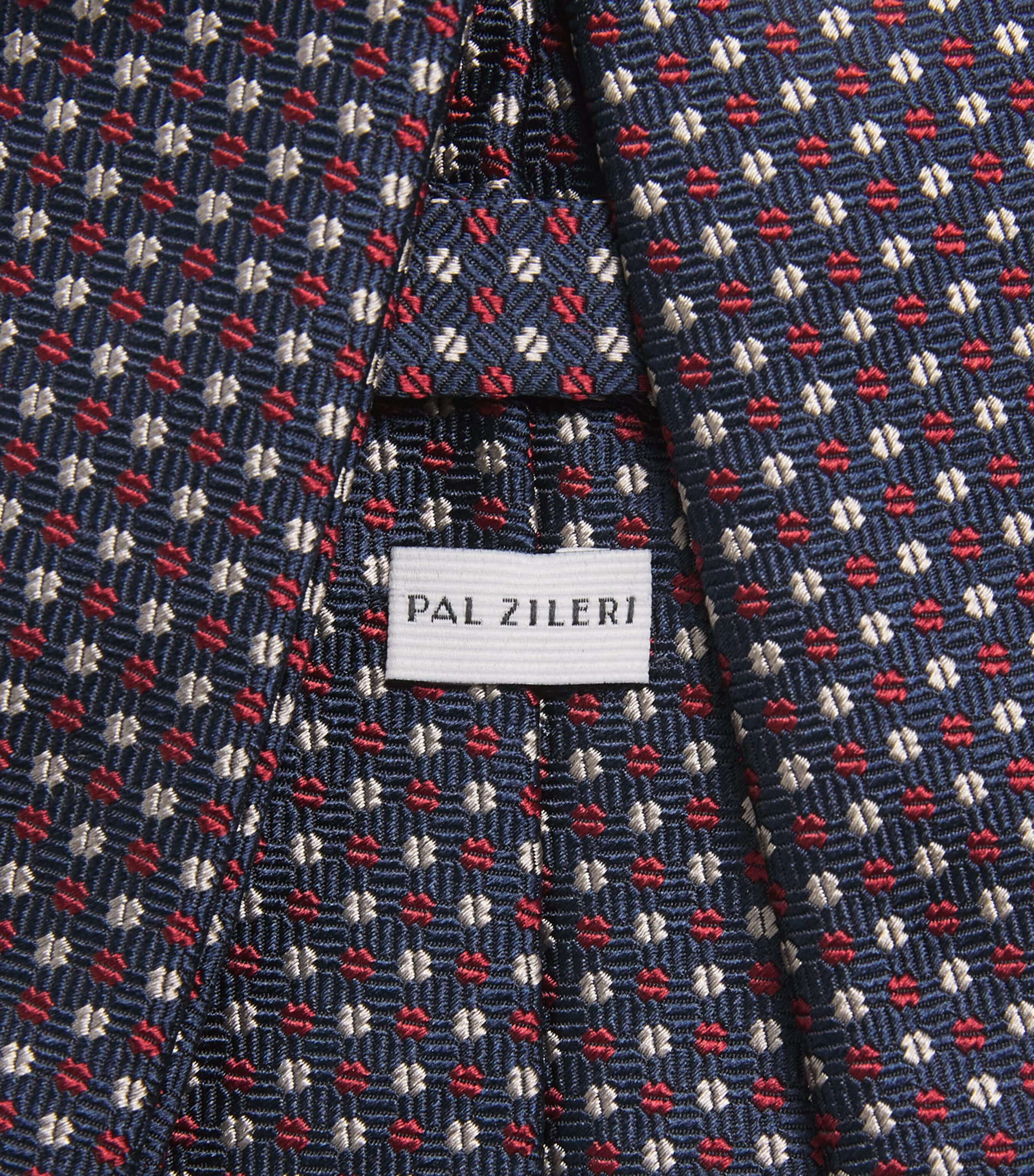 Silk Jacquard Tie 74 RED Image 3