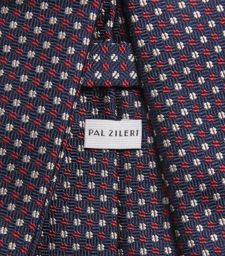 Silk Jacquard Tie 74 RED Image 3