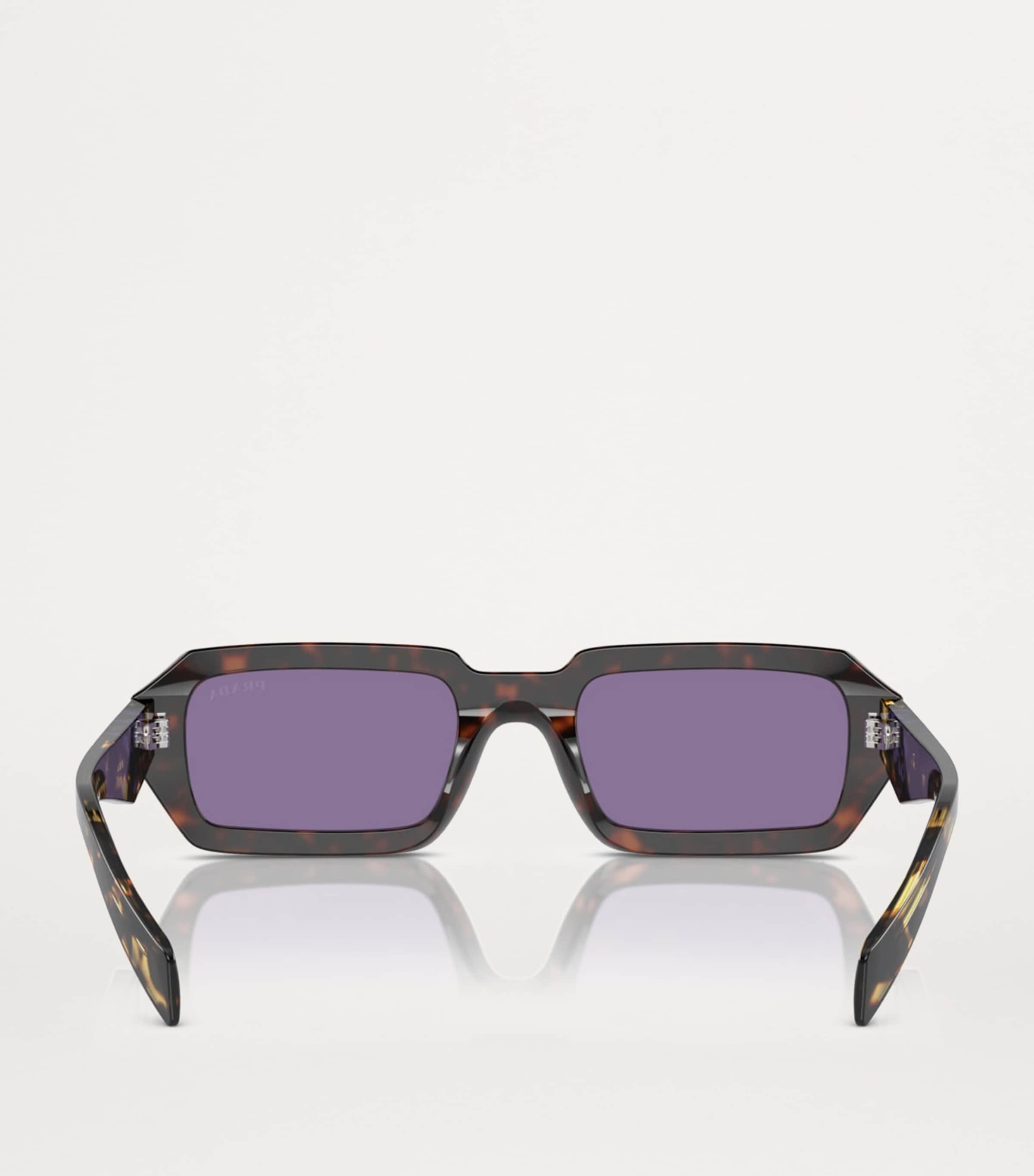 Prada Acetate Rectangular Sunglasses Image 4