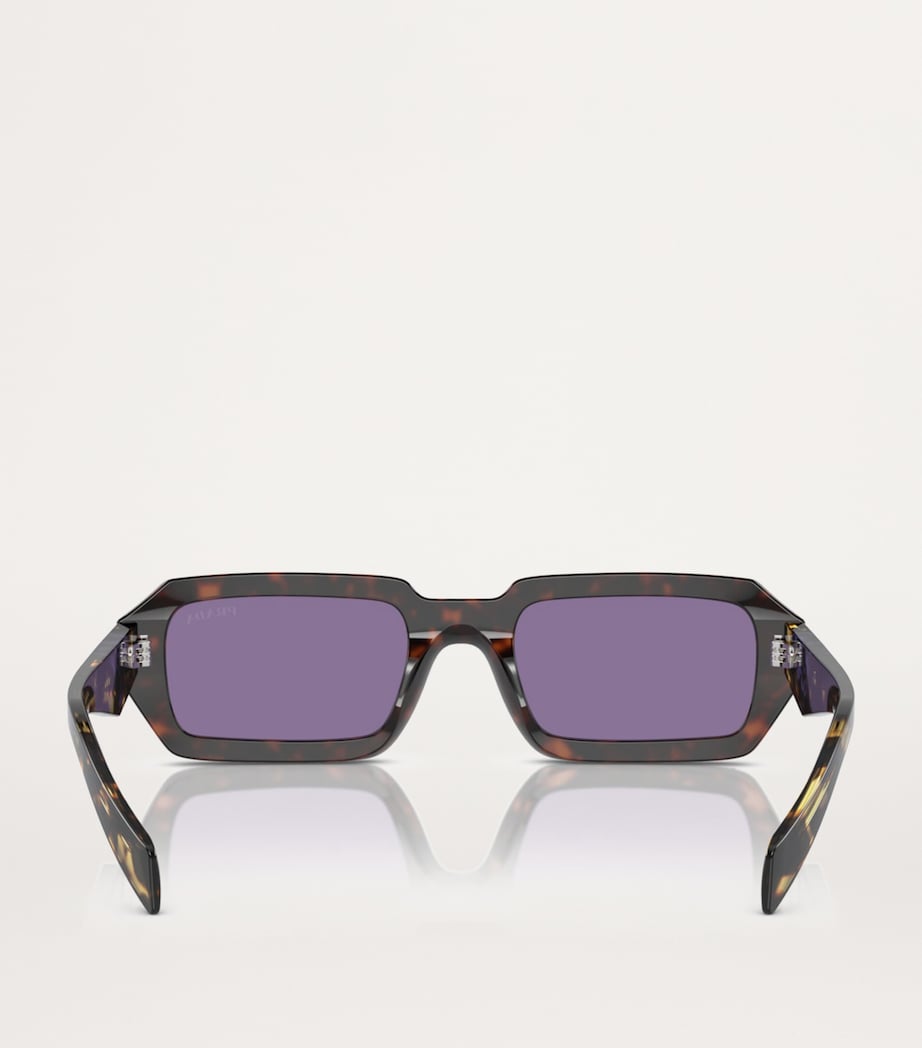 Prada Acetate Rectangular Sunglasses Image 4