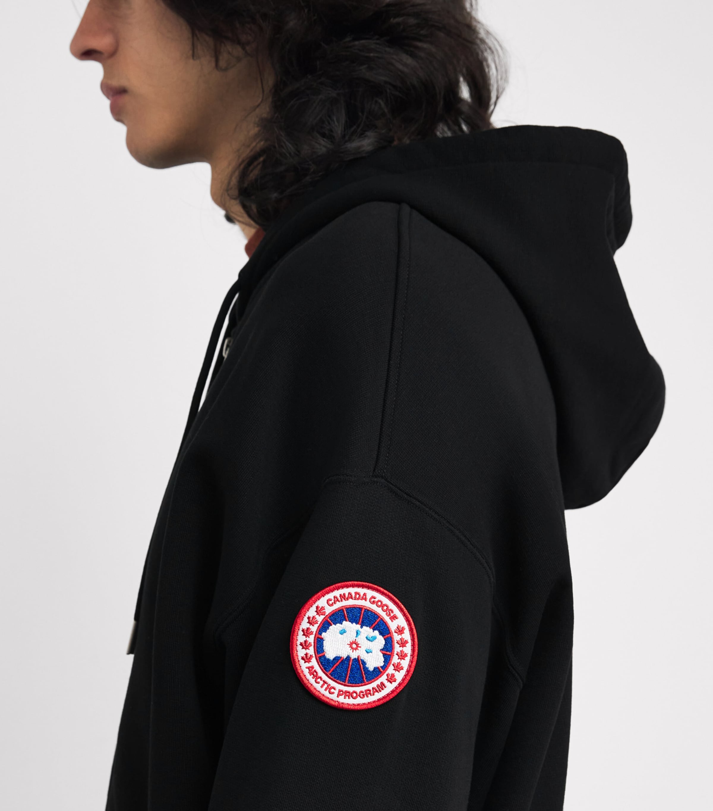 Canada Goose Mens Organic Cotton Rove Zip-Up Hoodie Black Image 6