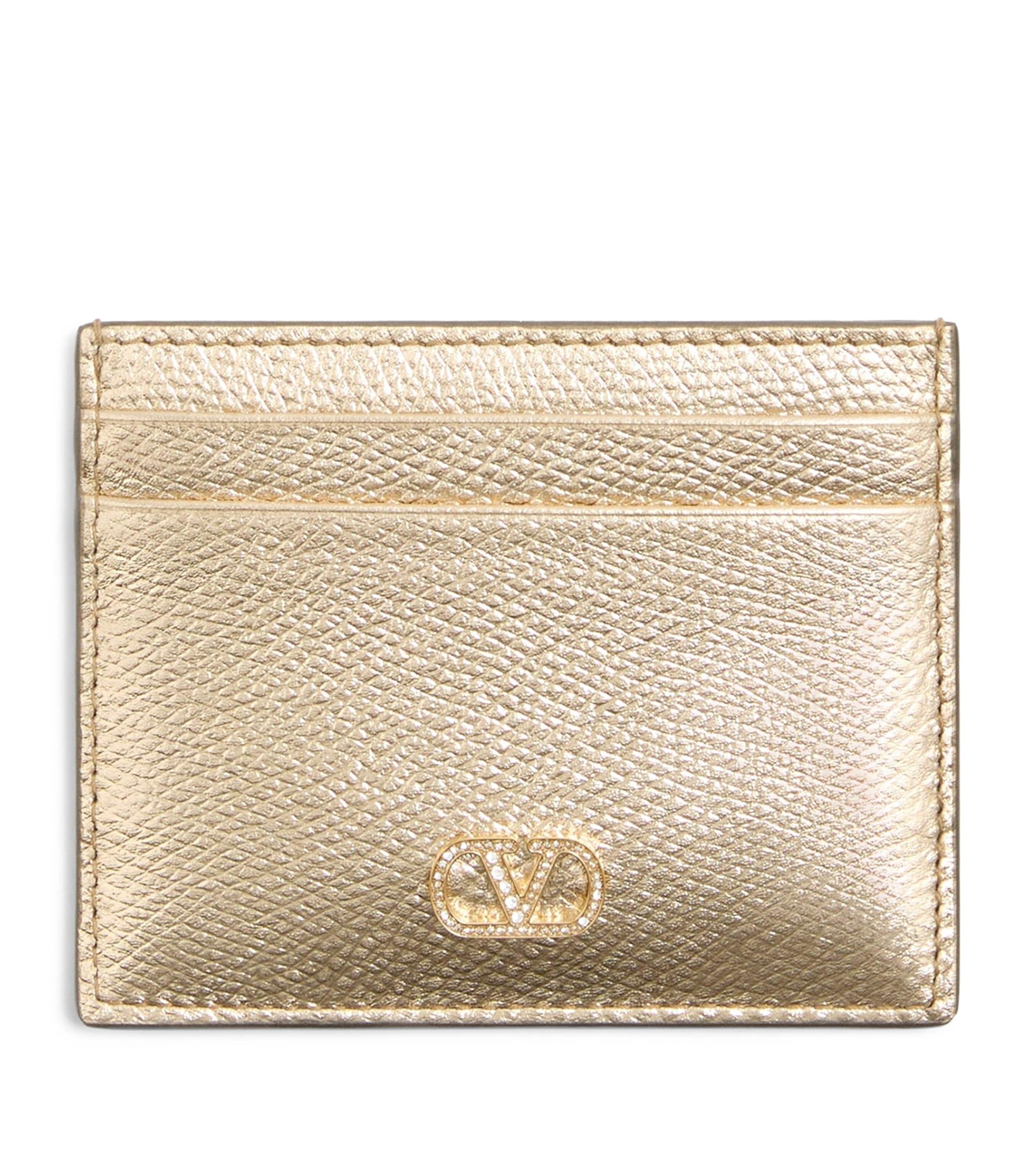 Valentino Garavani Leather VLogo Signature Card Holder Image 1