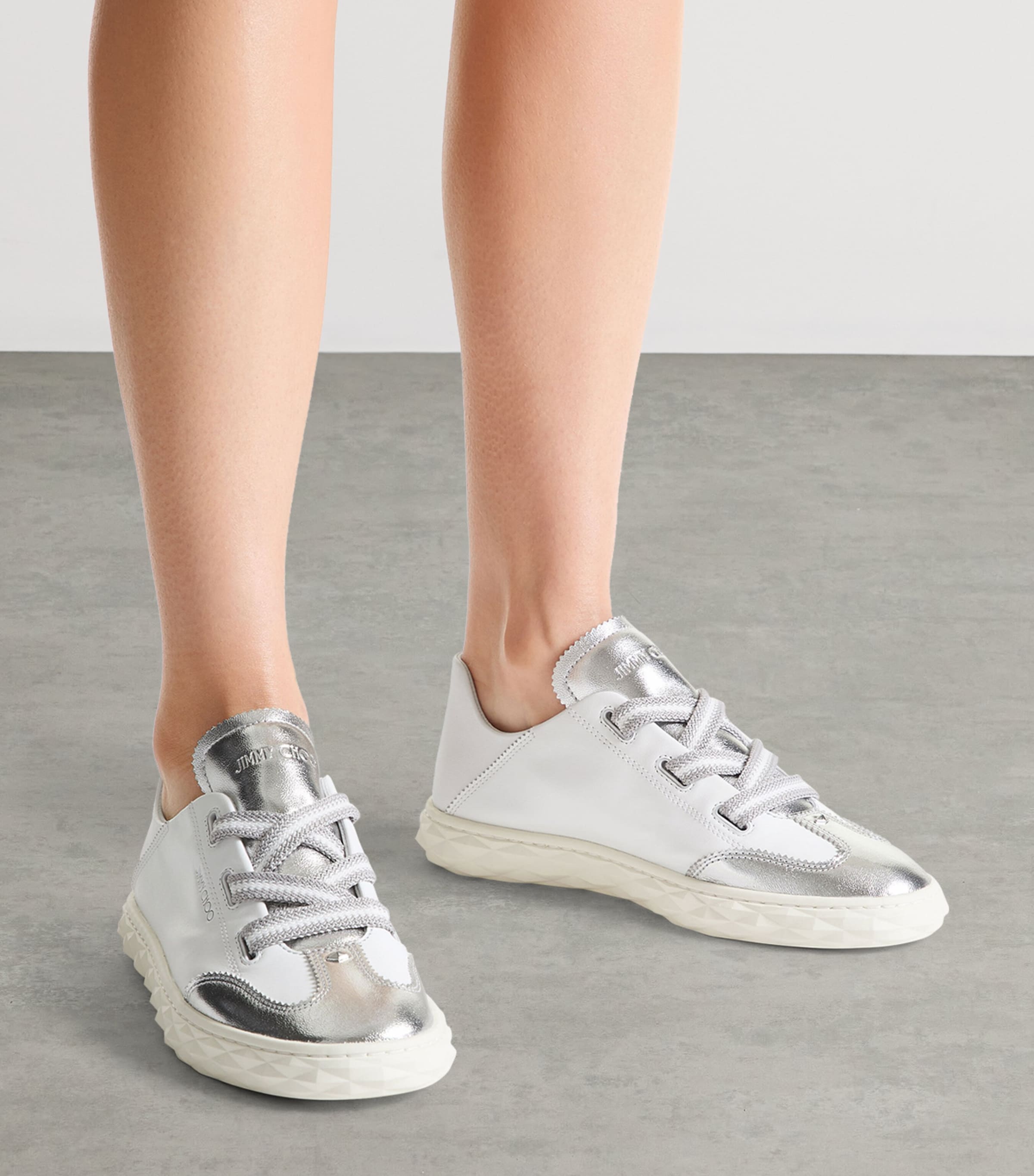 Jimmy Choo Diamond Light Flex F Sneakers V Silver/white Image 2
