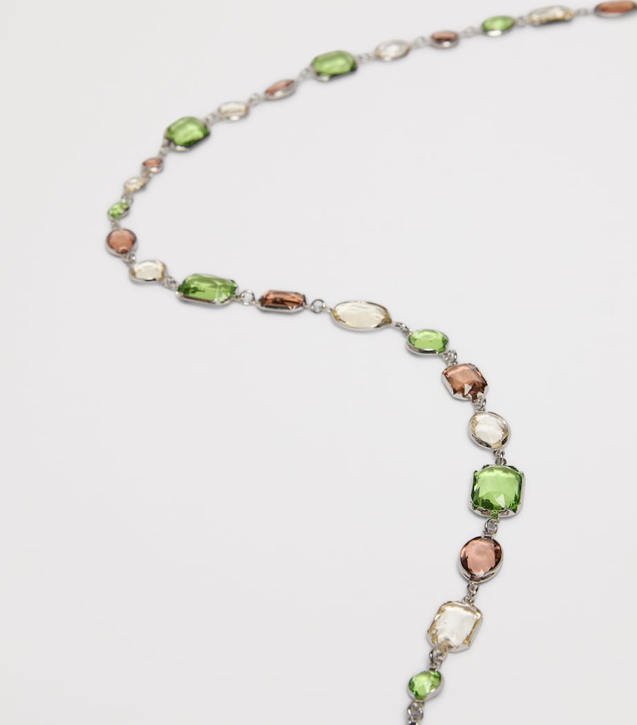 Marina Rinaldi Crystal-Embellished Necklace Green Image 2