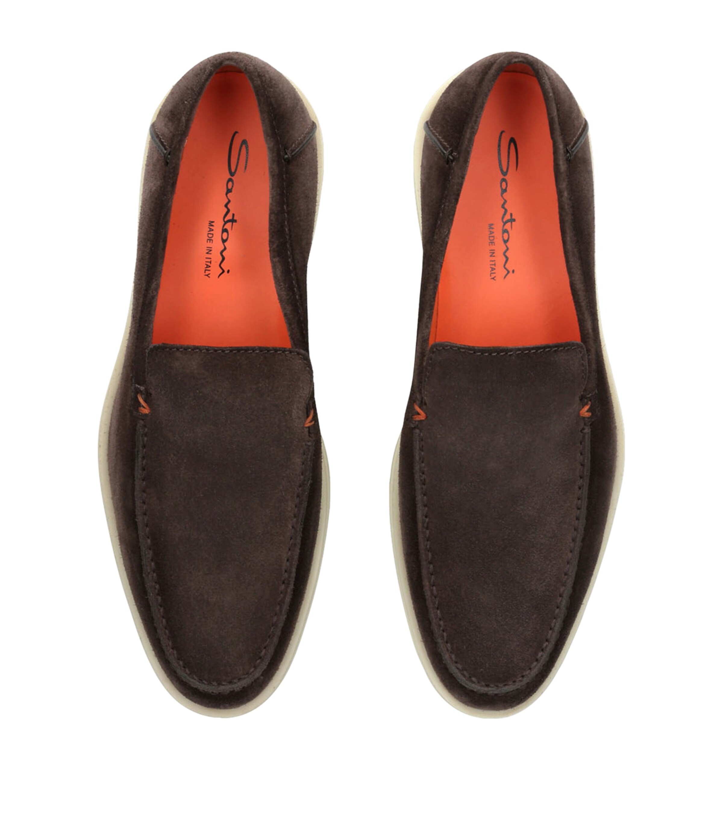 Santoni Suede Detroit Low-Top Loafers | Harrods US