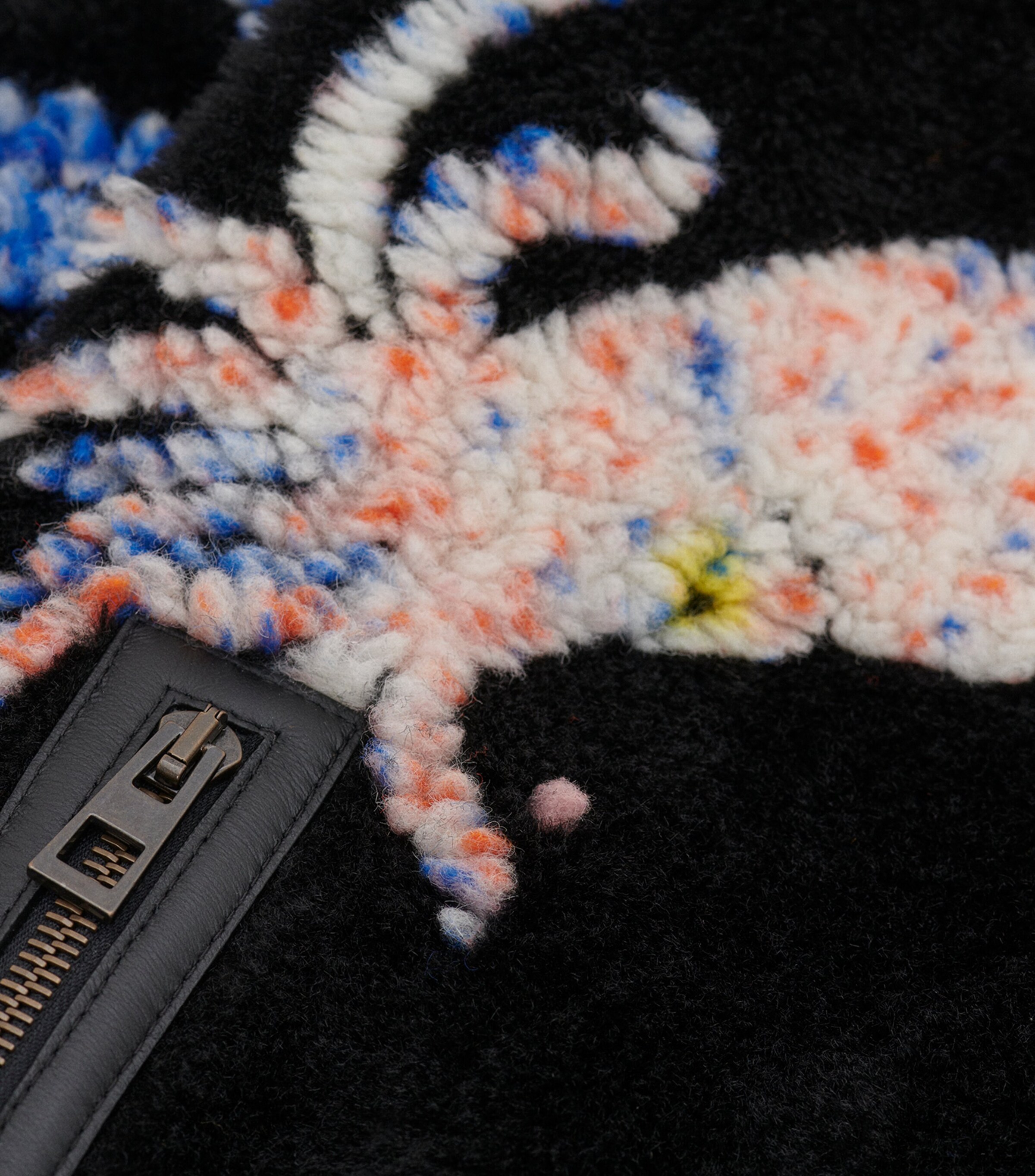 LOEWE Black x Suna Fujita Fleece Hooded Deep Sea Jacket | Harrods AE