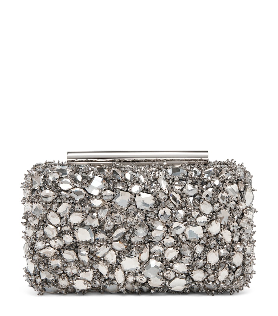 Leather T-Bar Box Clutch Bag 1402 Image 1