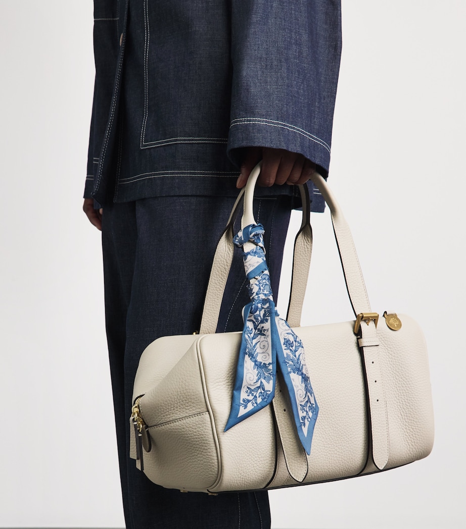 Harrods Silk Menagerie Print Scarf Blue Image 3