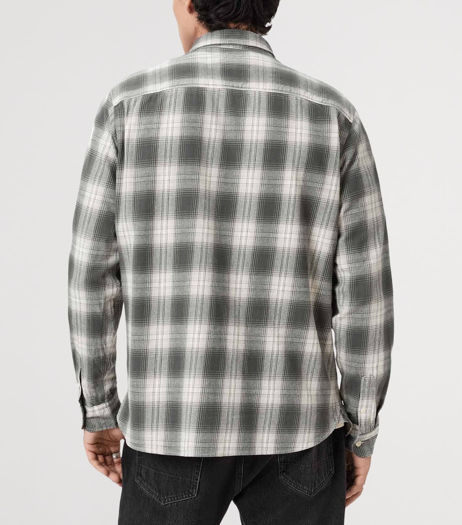 AllSaints Mens Organic Cotton Kelby Shirt Clouded Grey Image 4