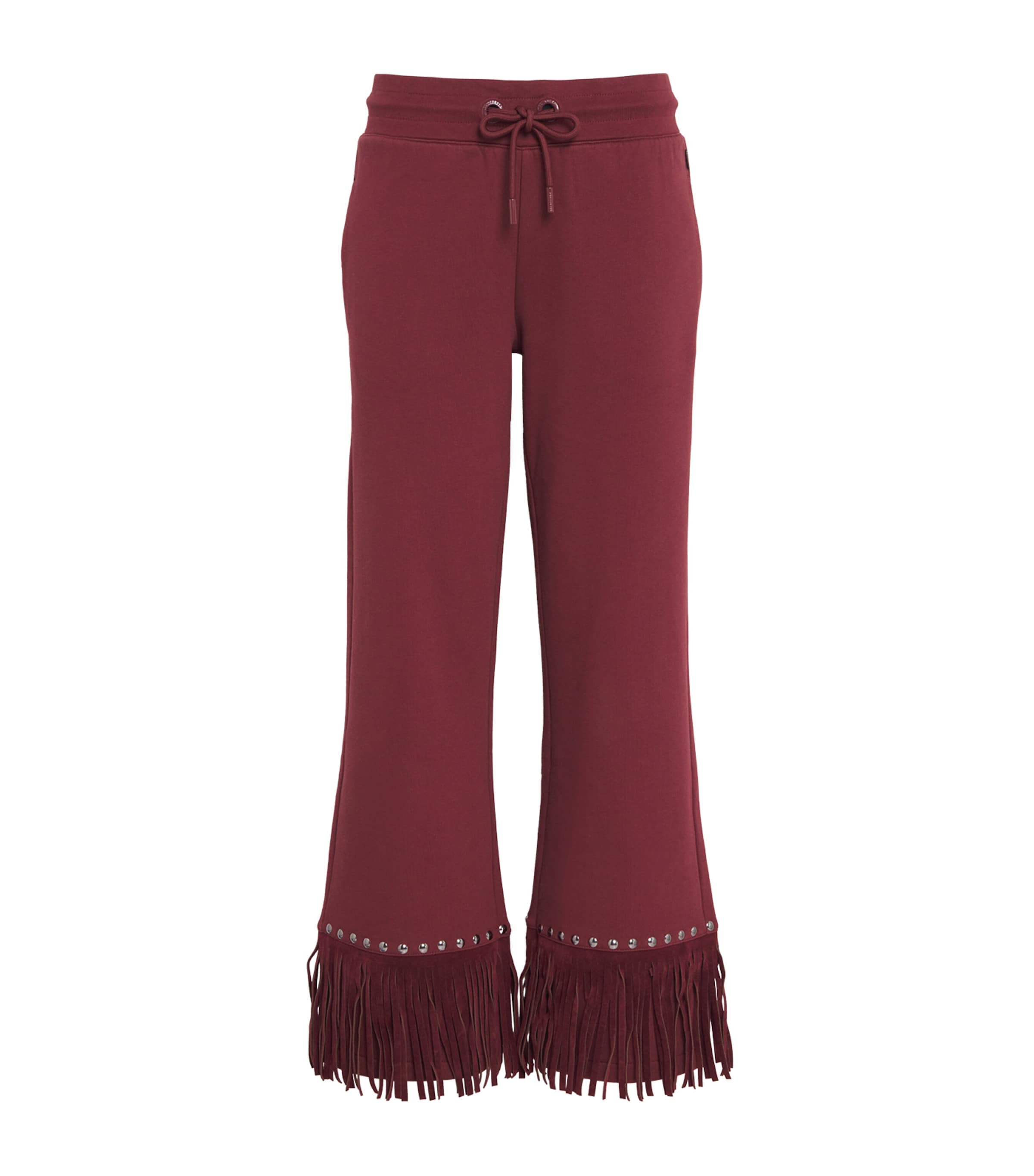 Goldbergh Organic Cotton-blend Reign Flared Sweatpants In Red
