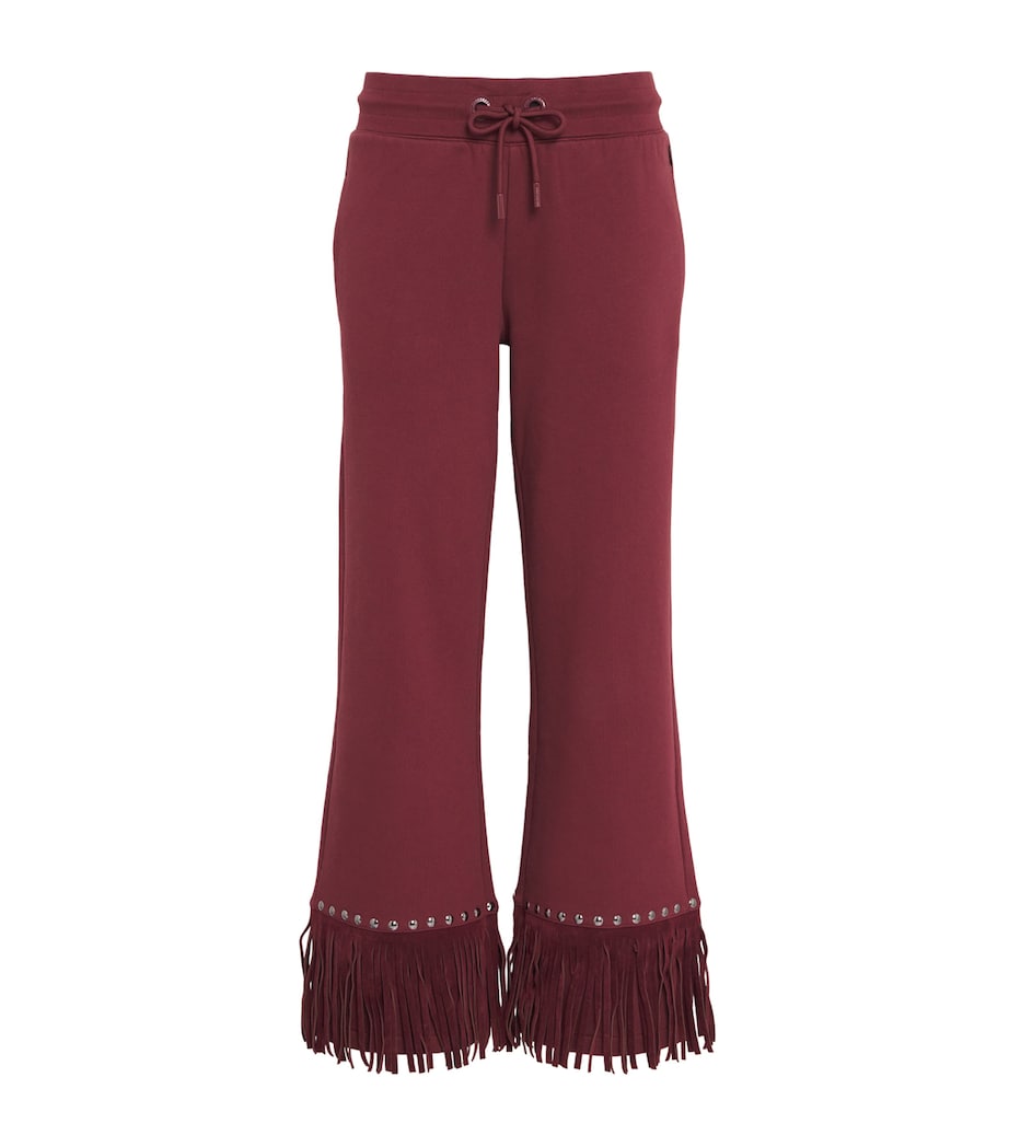 Organic Cotton-Blend Reign Flared Sweatpants 4748 VINO ROSSO Image 1