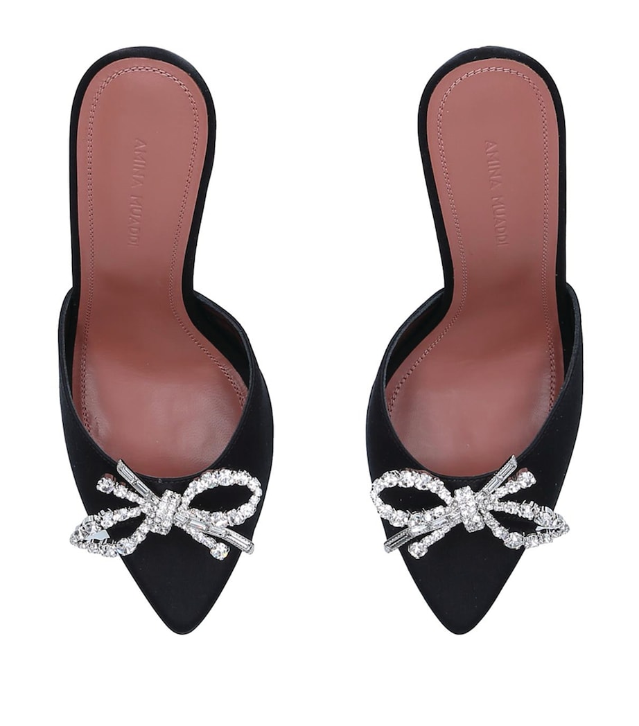 Satin Rosie Mules 95 BLACK Image 5
