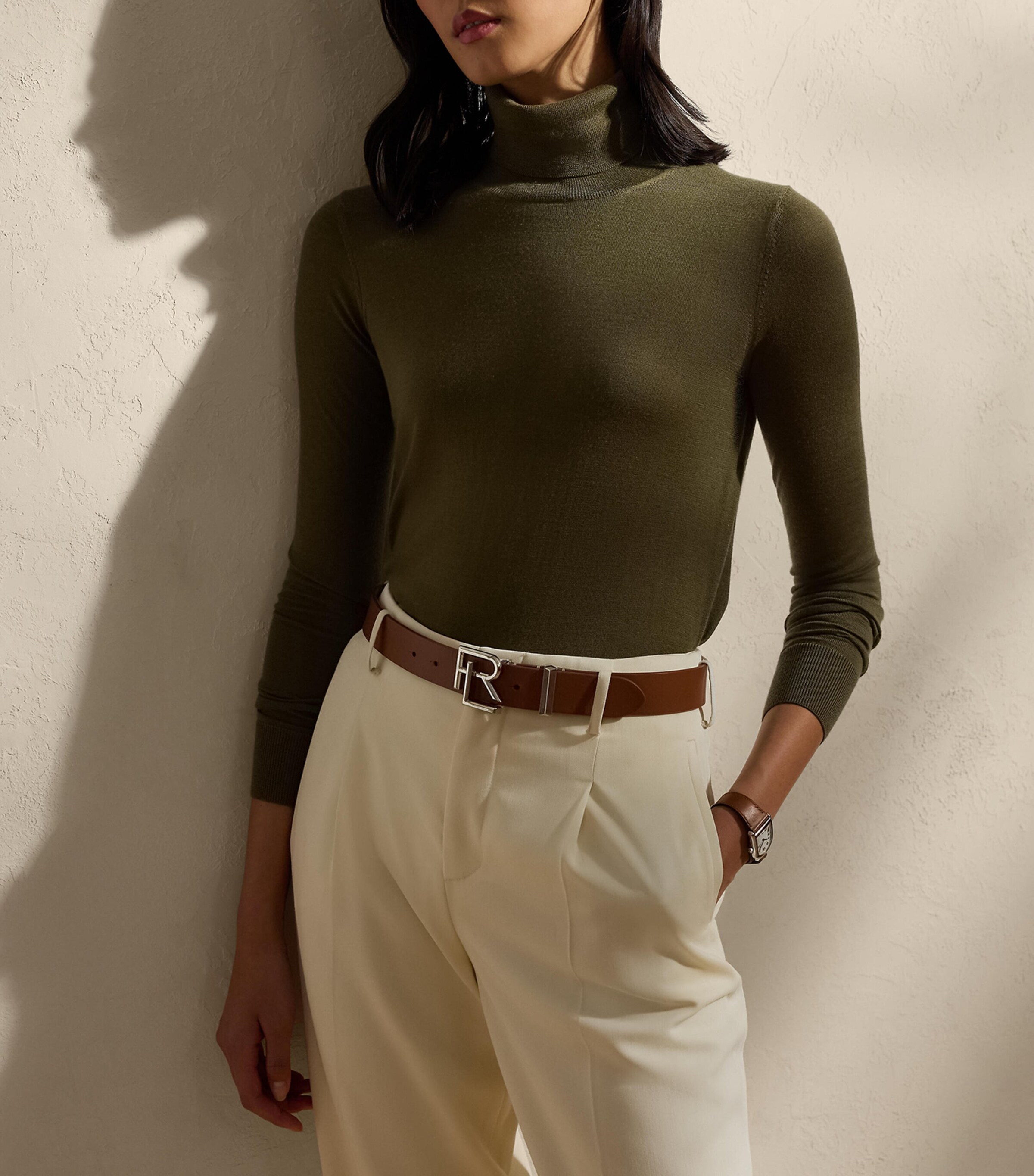 Cashmere Rollneck Sweater MOSS Image 6