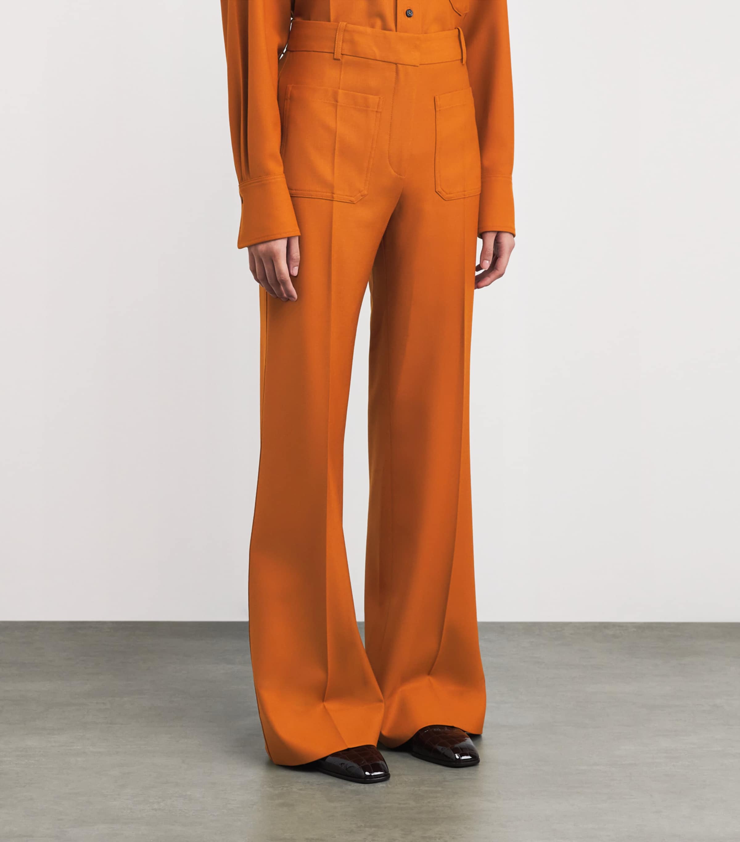 Alina Wide-Leg Trousers 3178 BRONZE Image 3