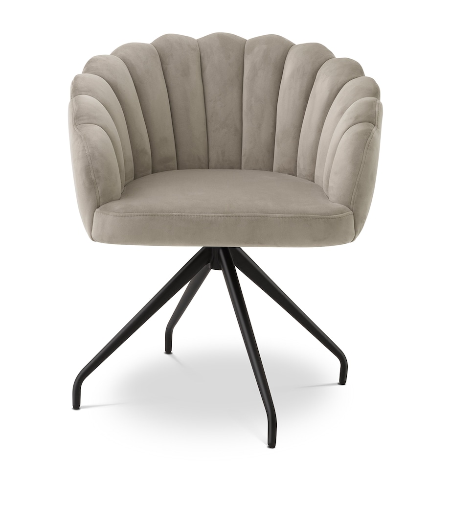 Velvet Luzern Dining Chair GREY Image 1