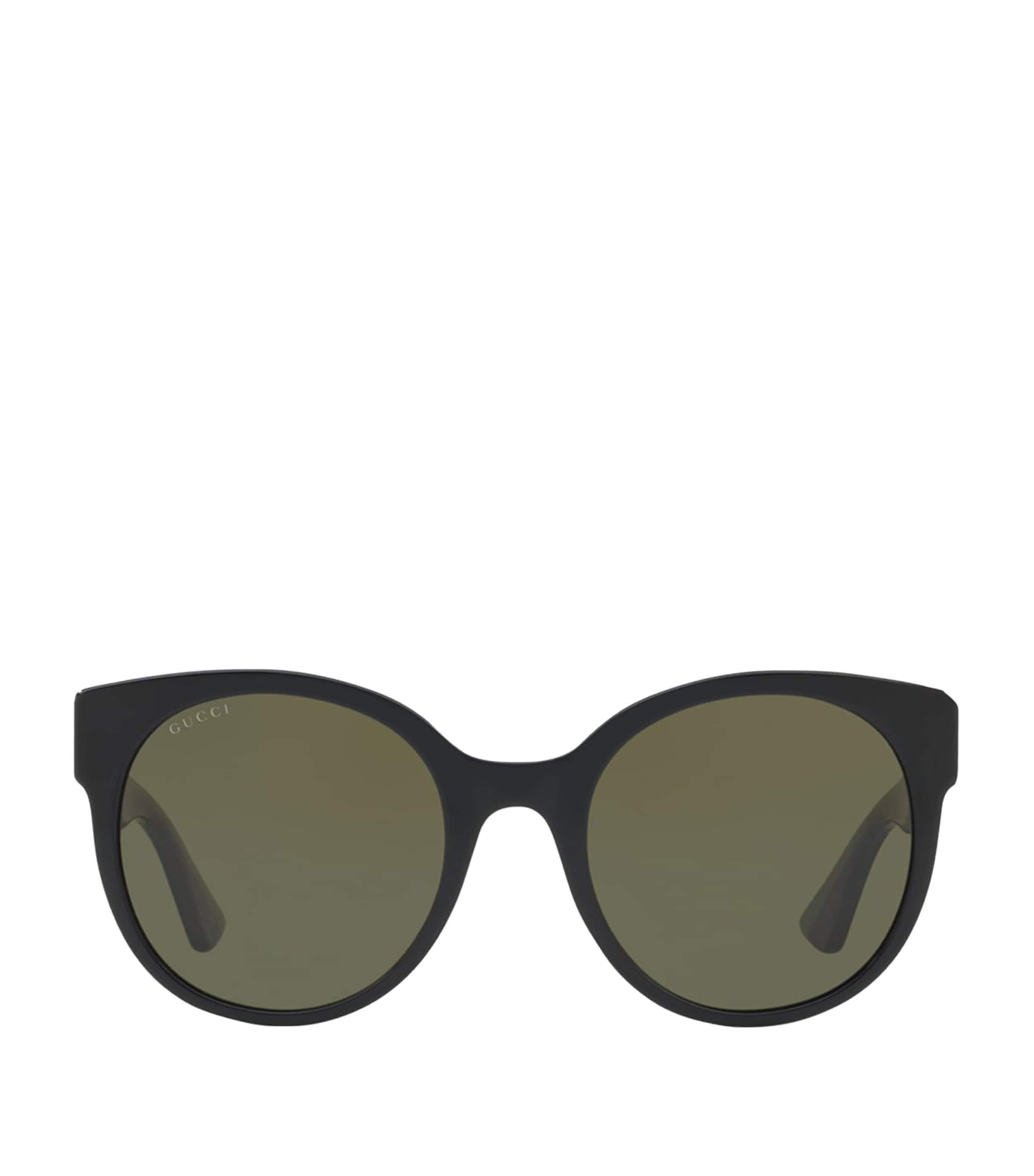 Gucci Round Cat Eye Sunglasses In Black