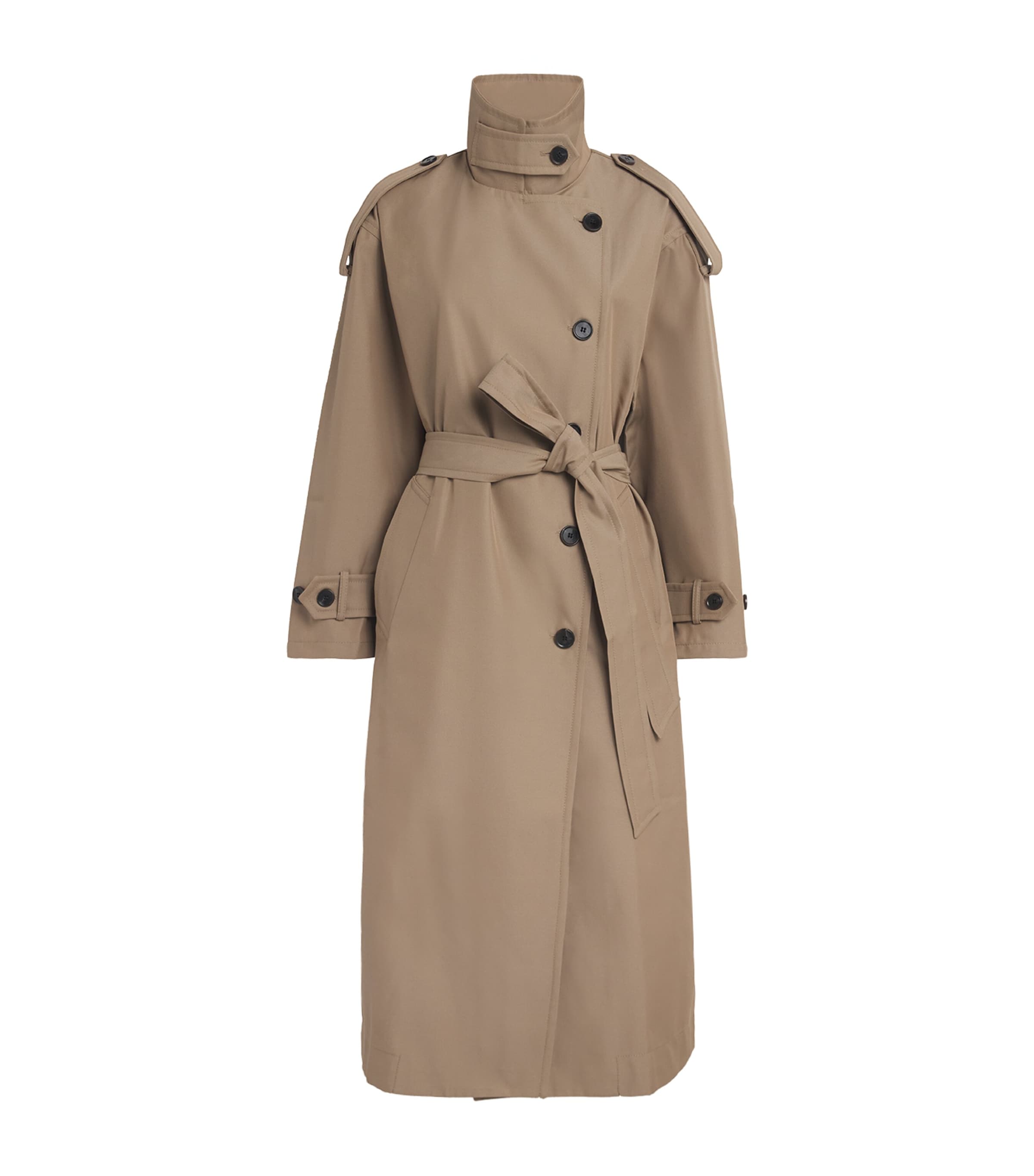 Citizen Of Humanity Twill Favi Trench Coat In Brown