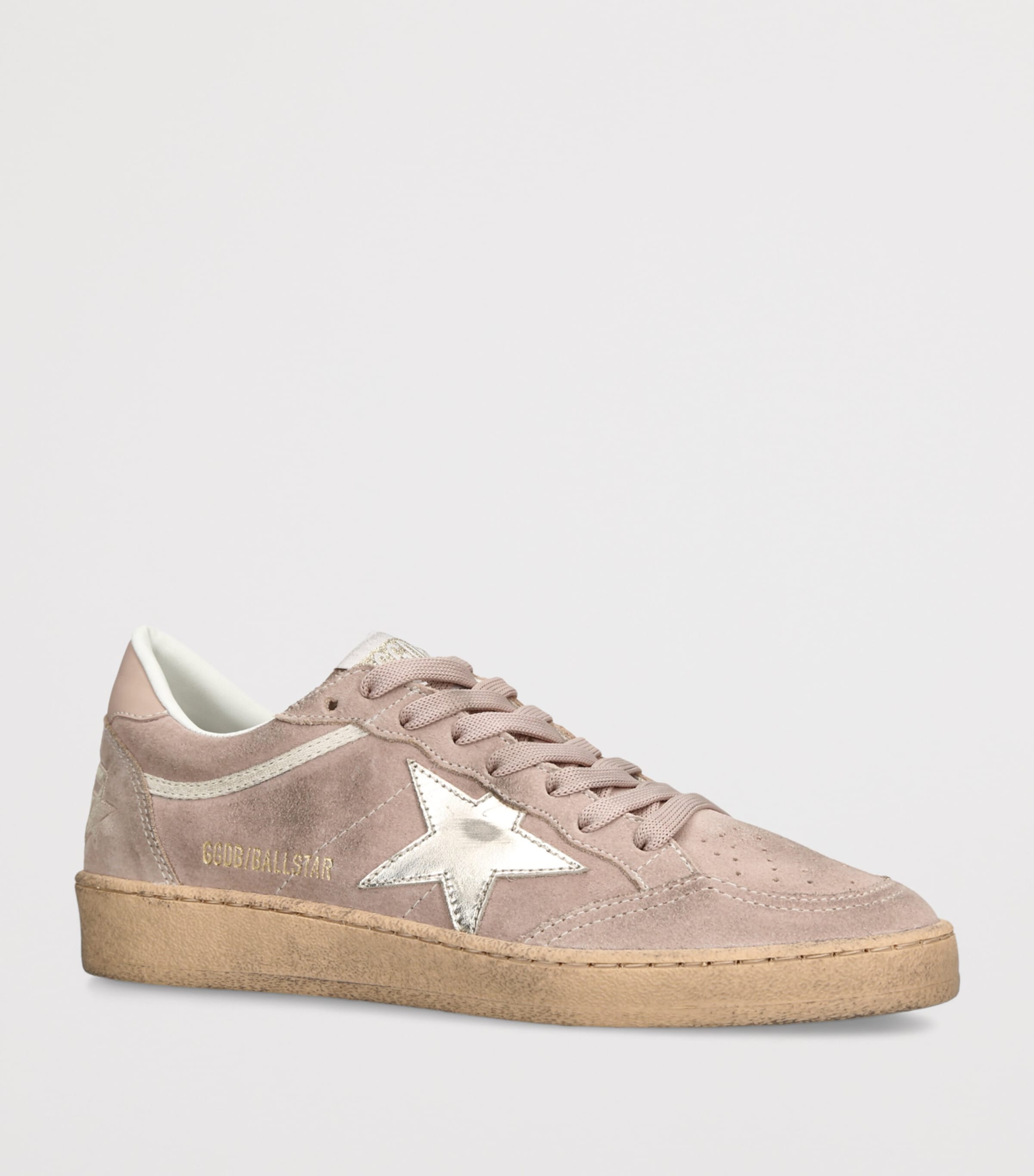 Golden Goose Suede Ball Star Sneakers Pale Pink Image 3