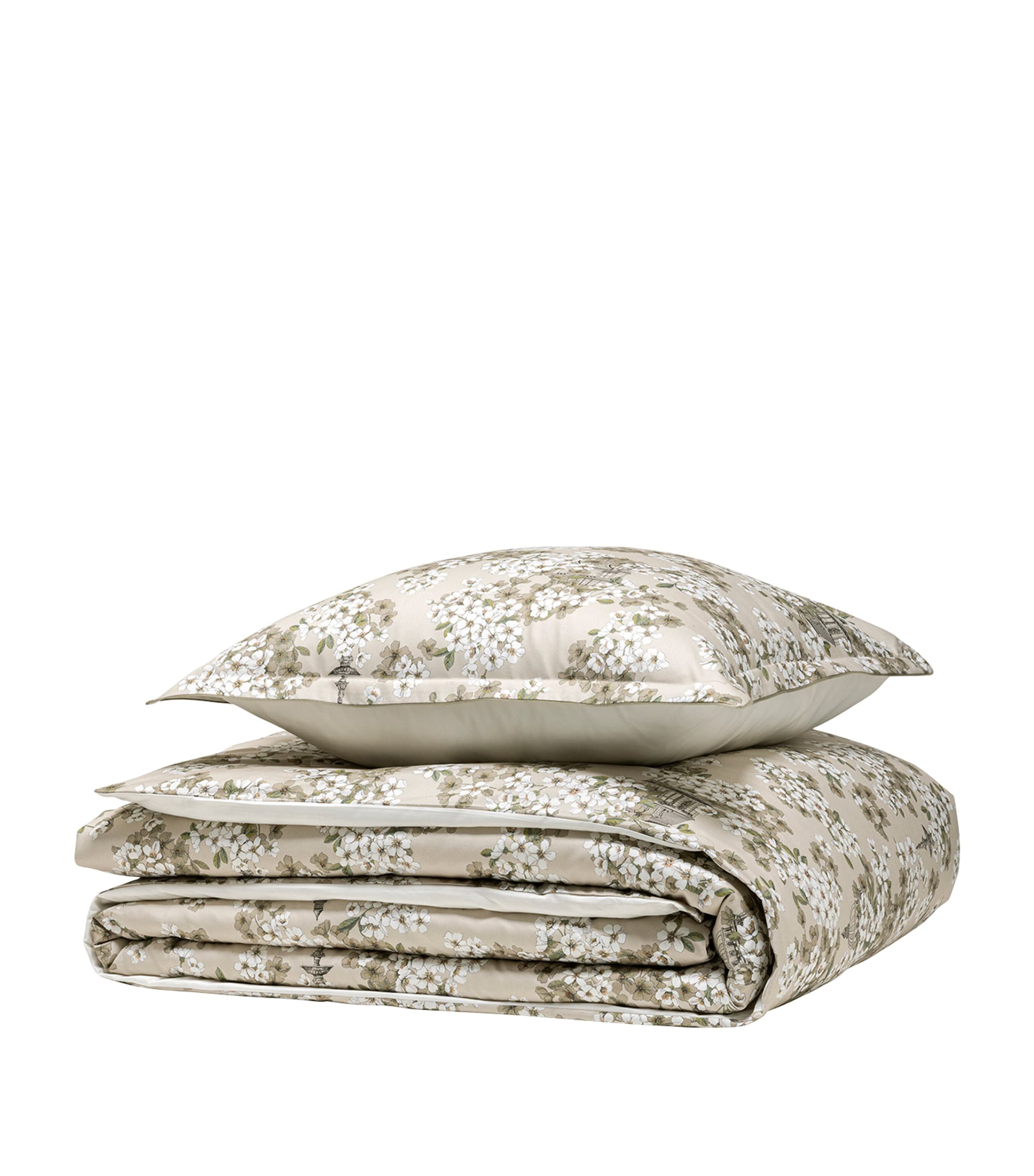 Alexandre Turpault Organic Cotton Opera Super King Duvet Cover In Neutral