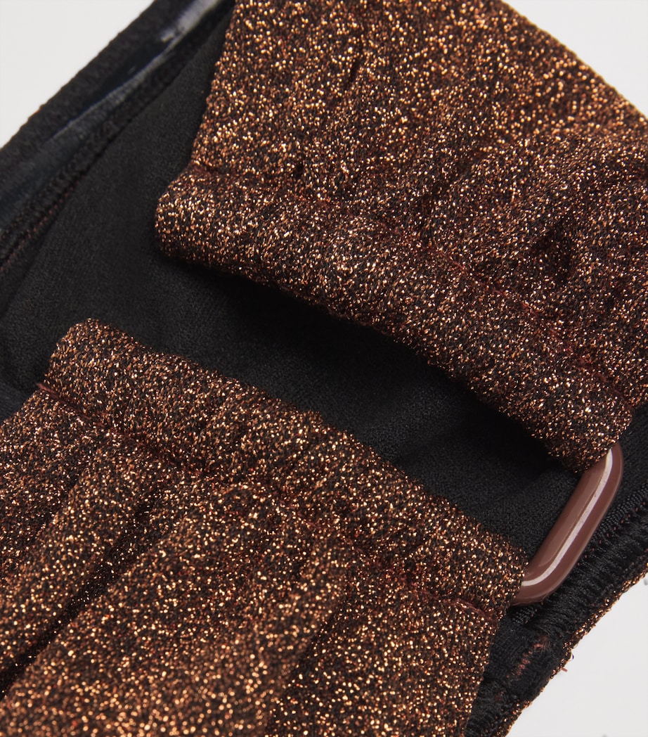 Metallic Flamboyant U-Bar Bikini Top CUIVRE LUREX Image 4