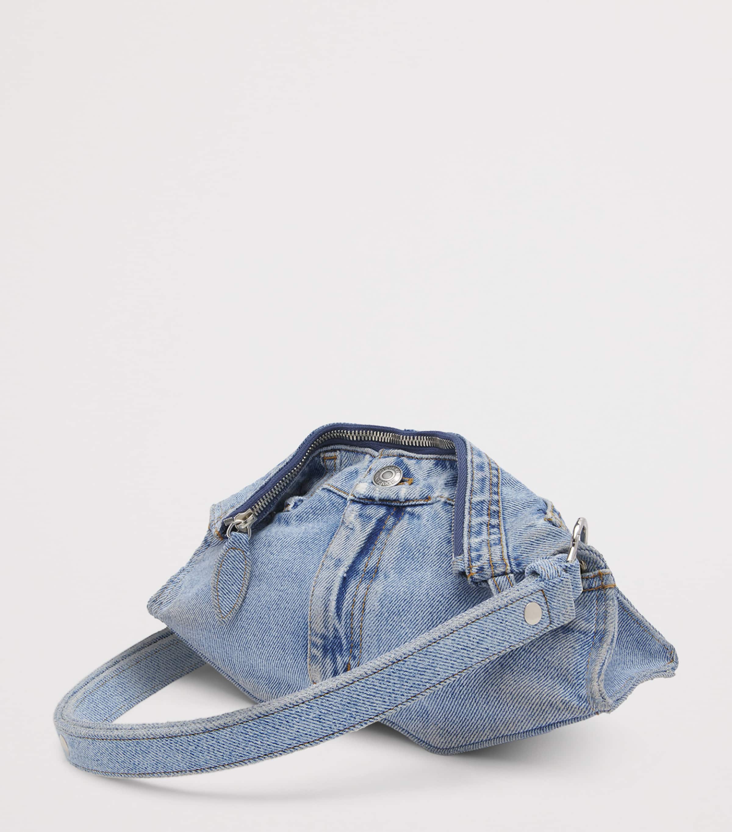 McQueen Denim Manta Pouch Image 3