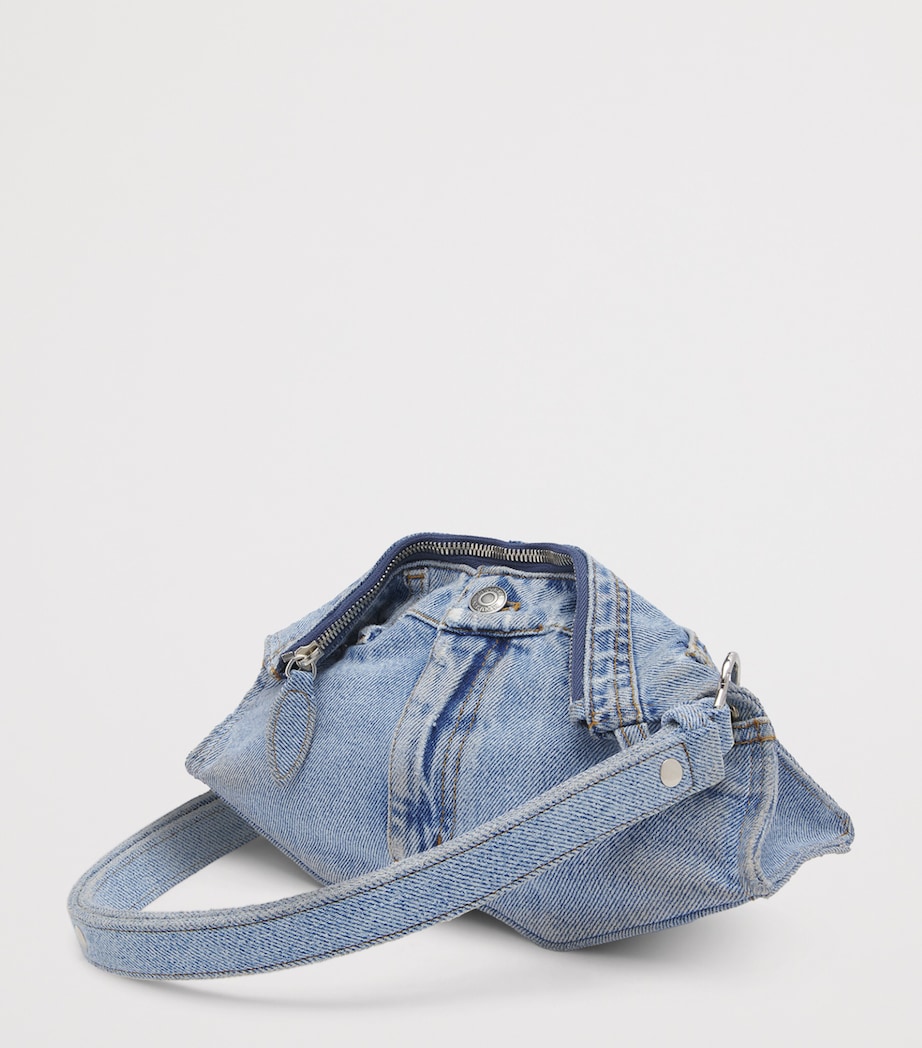 McQueen Denim Manta Pouch Image 3