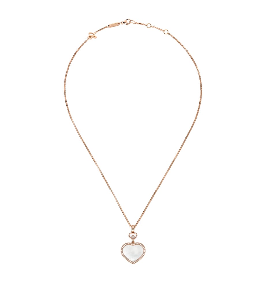 Chopard Rose Gold and Diamond Happy Hearts Pendant Rose Gold Image 2